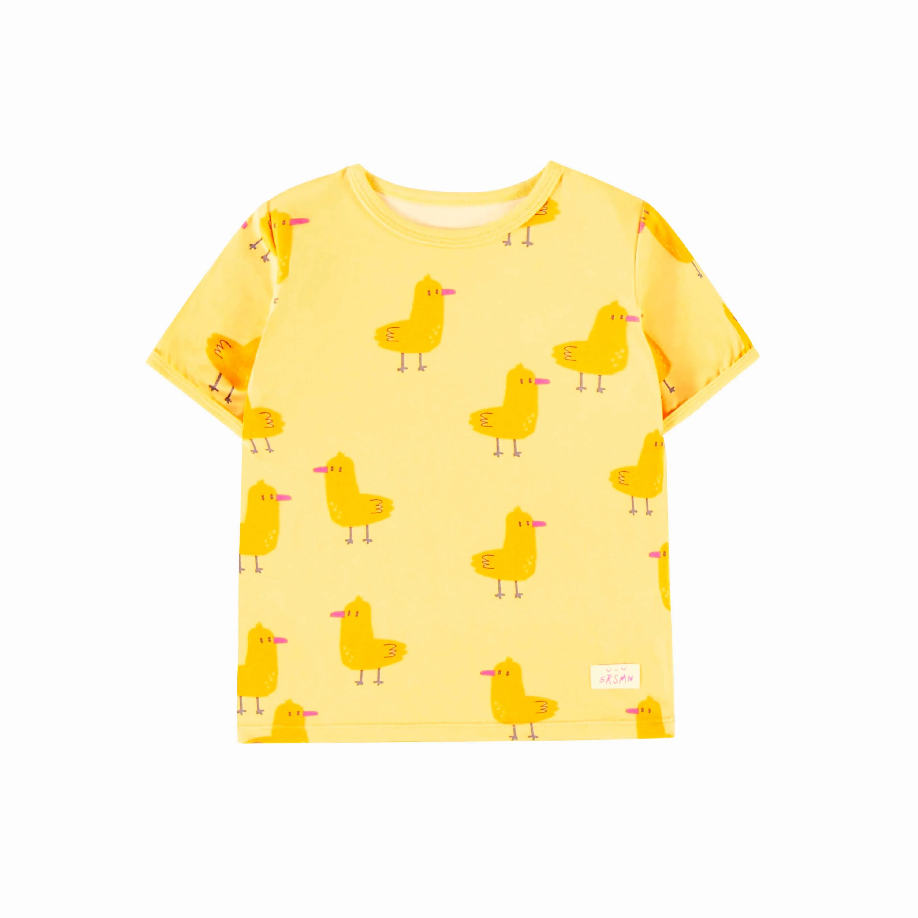 Pyjama deux pièces jaune en jersey extensible à motif de canards, bébé - Image 3