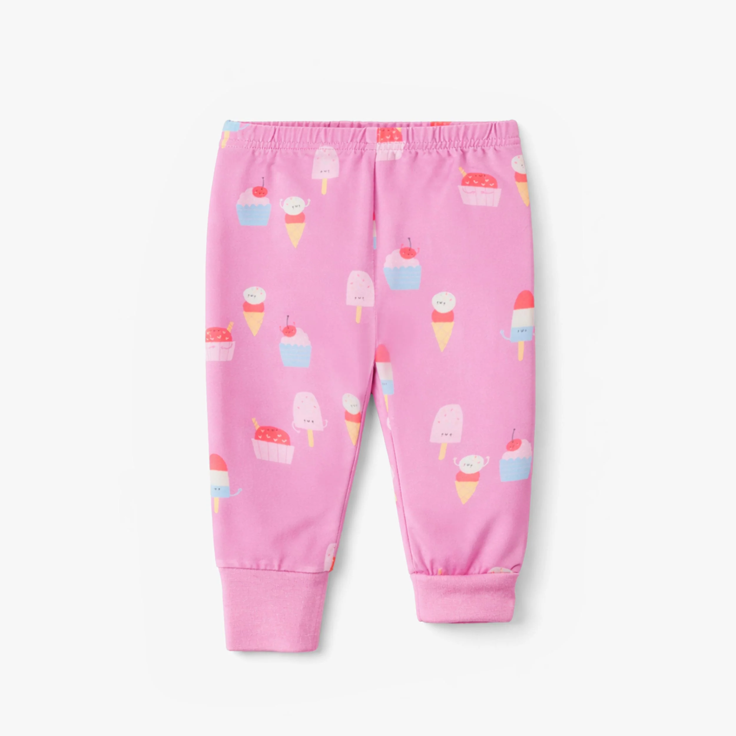 Pyjama deux pièces mauve à motifs de friandises glacées, bébé - Image 5