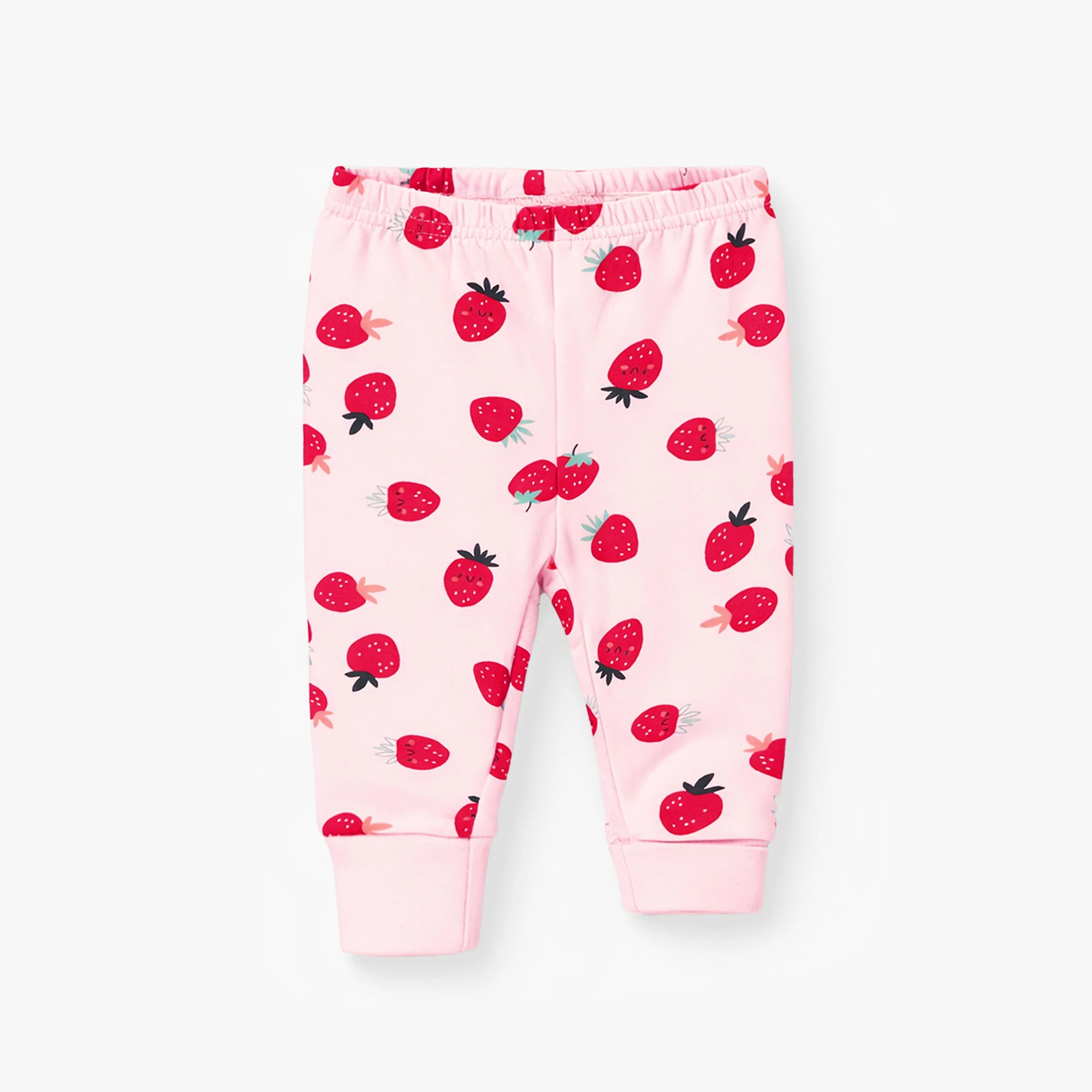 Pyjama deux pièces rose à motifs de fraises, bébé - Image 5