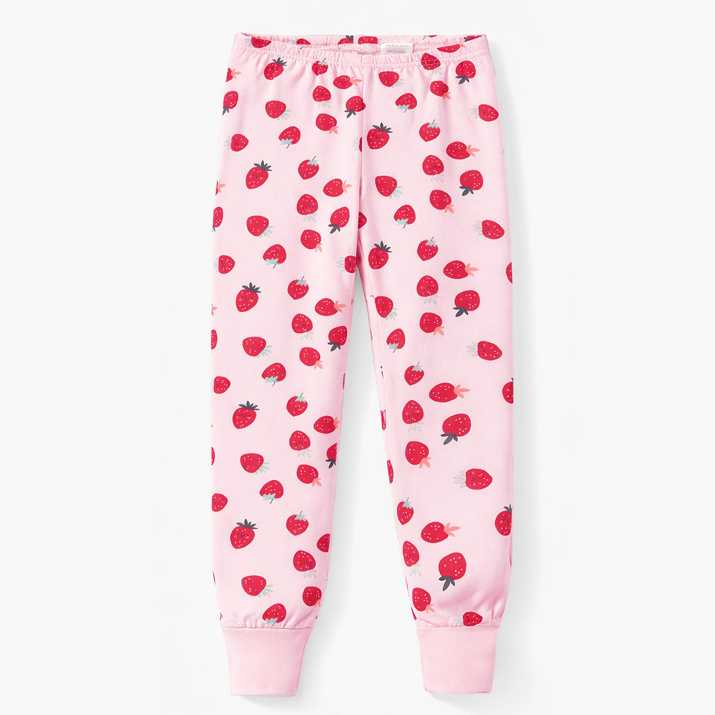 Pyjama deux pièces rose à motifs de fraises, enfant - Image 6