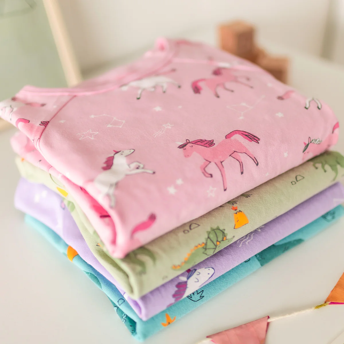 Pyjama deux pièces rose à motifs de licornes, bébé - Image 5