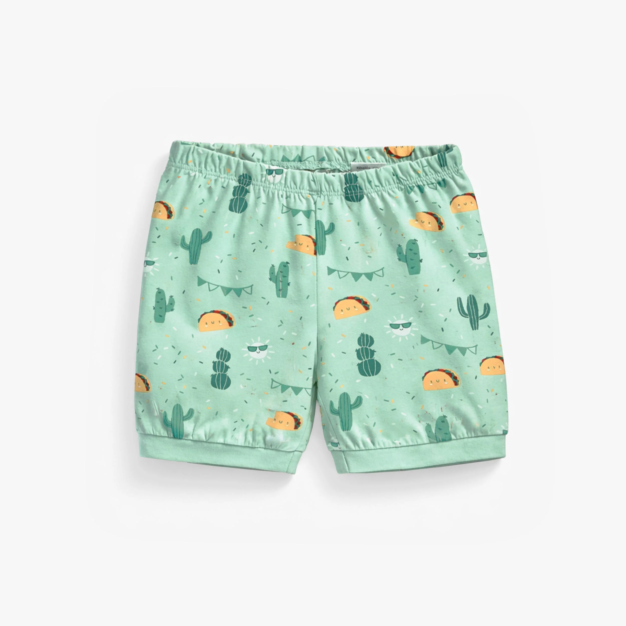 Pyjama deux pièces vert à motifs fiesta, enfant - Image 8