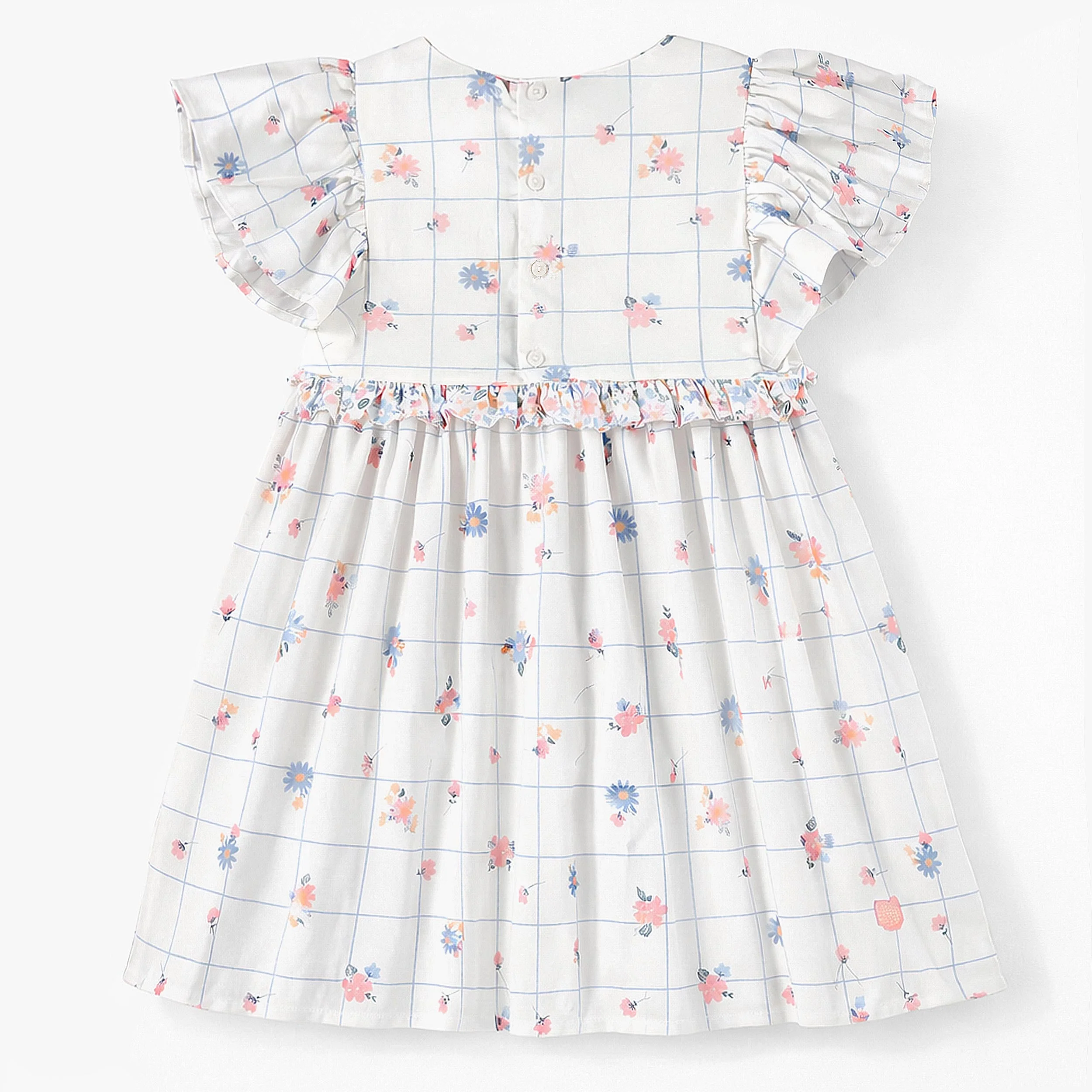 Robe blanche à motif floral, enfant - Image 5