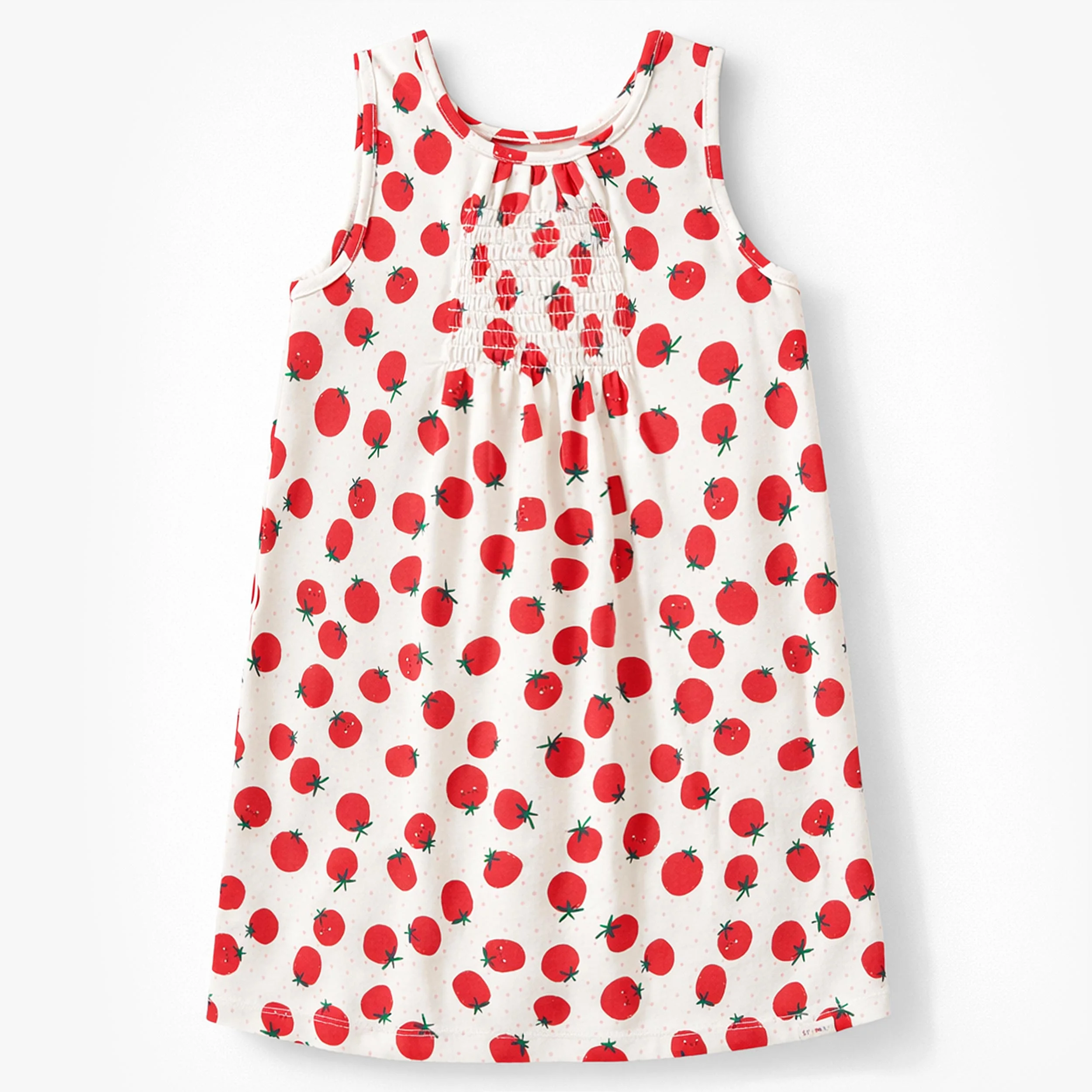 Robe blanche à motifs de tomates, enfant