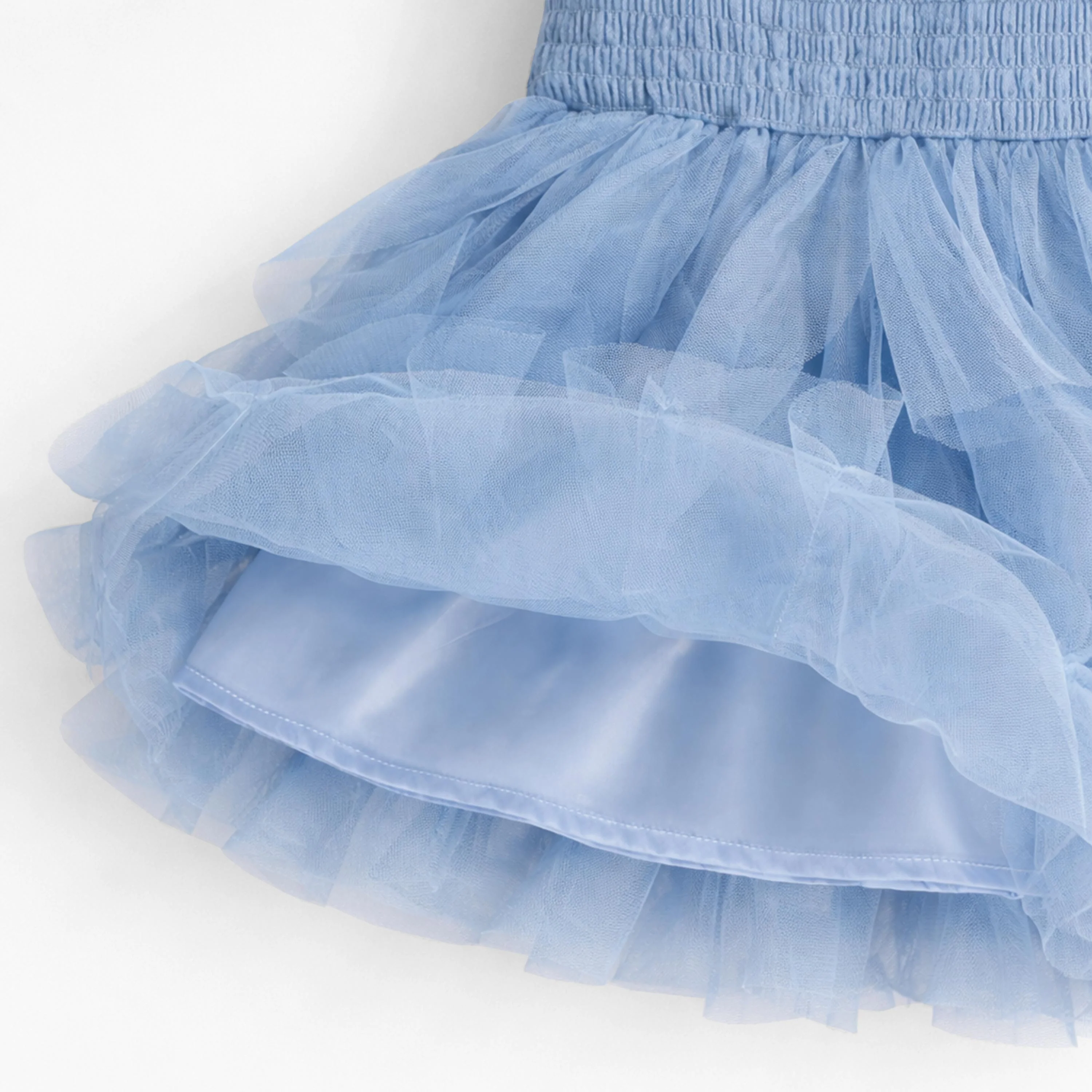 Robe bleue en tulle souple, bébé - Image 4