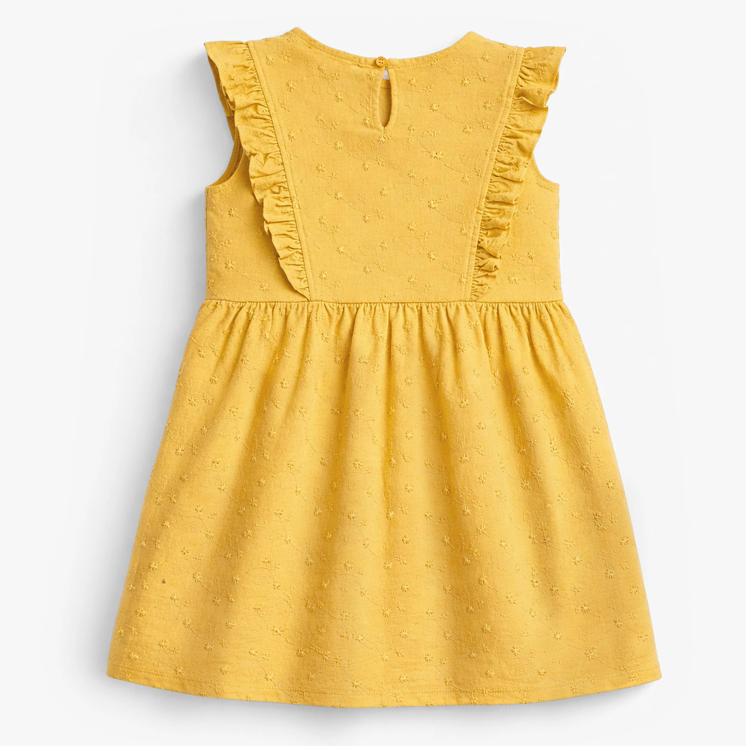Robe jaune avec broderies, enfant - Image 3
