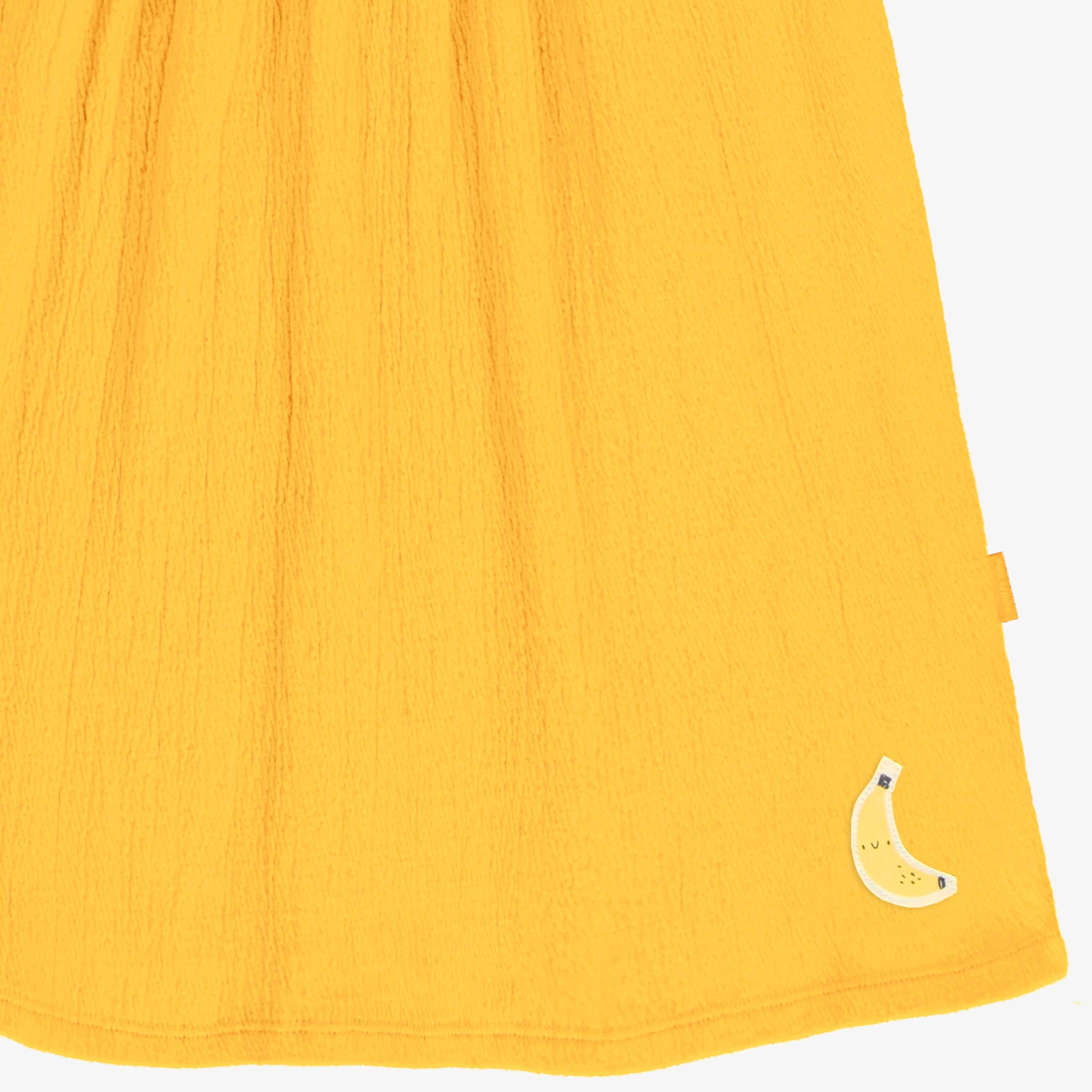 Robe jaune avec volants, enfant - Image 2