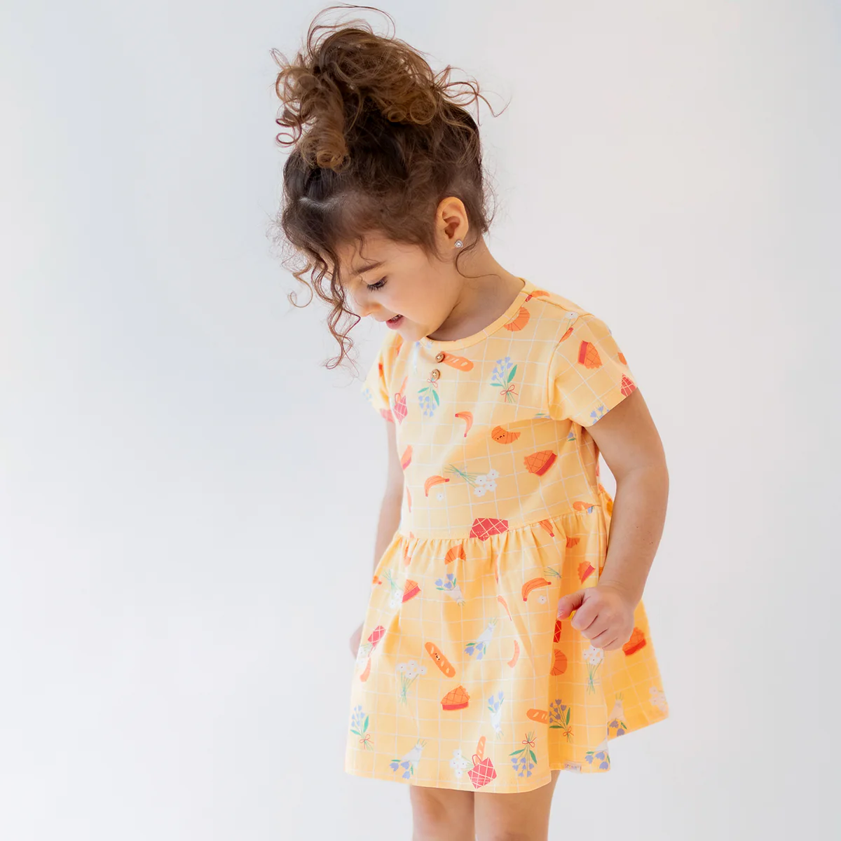 Robe jaune à motifs, bébé - Image 2