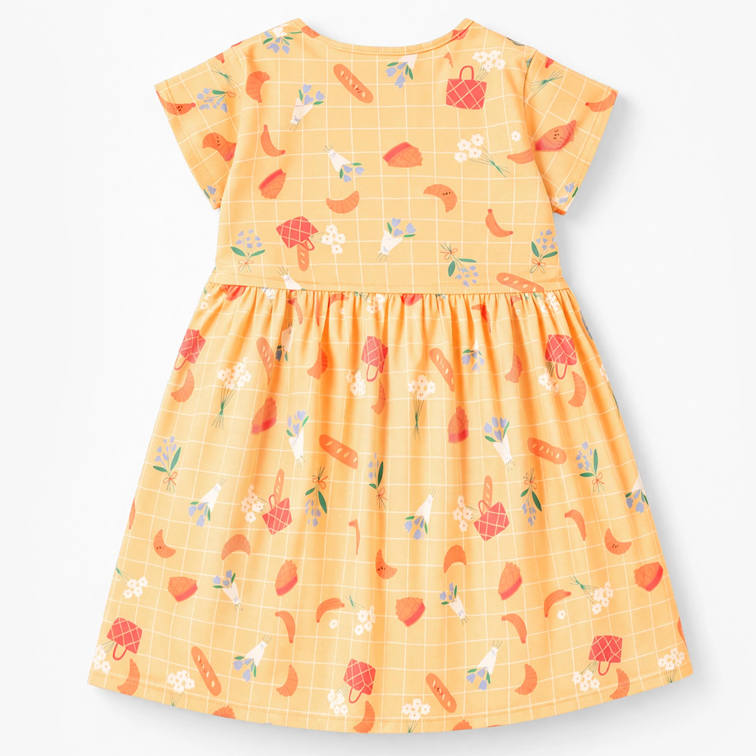 Robe jaune à motifs, enfant - Image 3