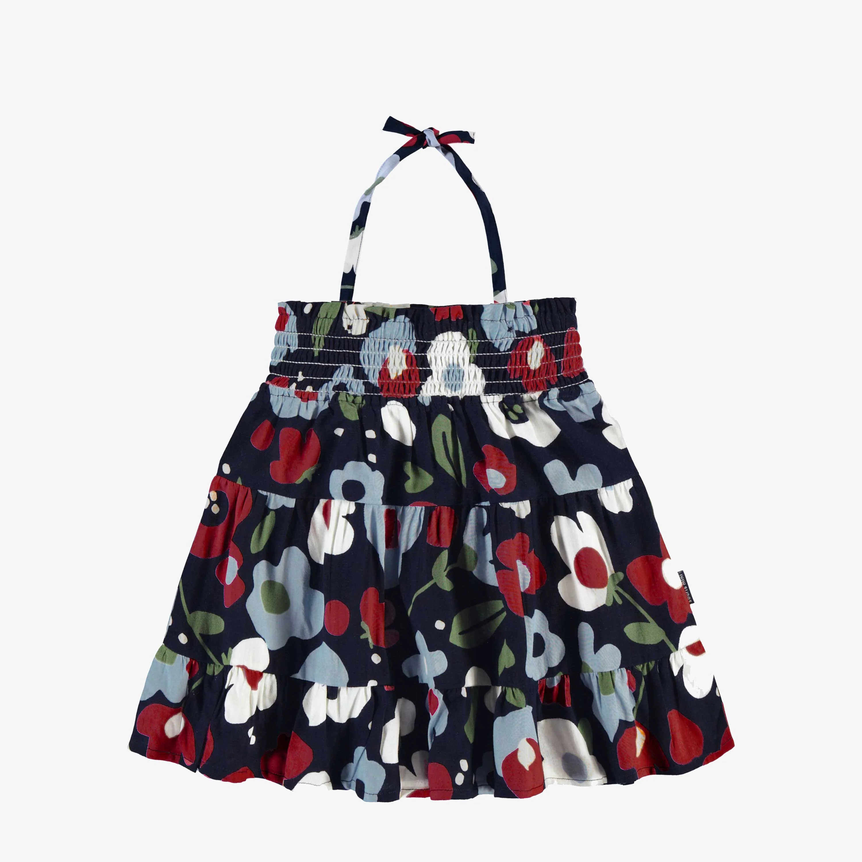 Robe marine à motif de floral, bébé - Image 4