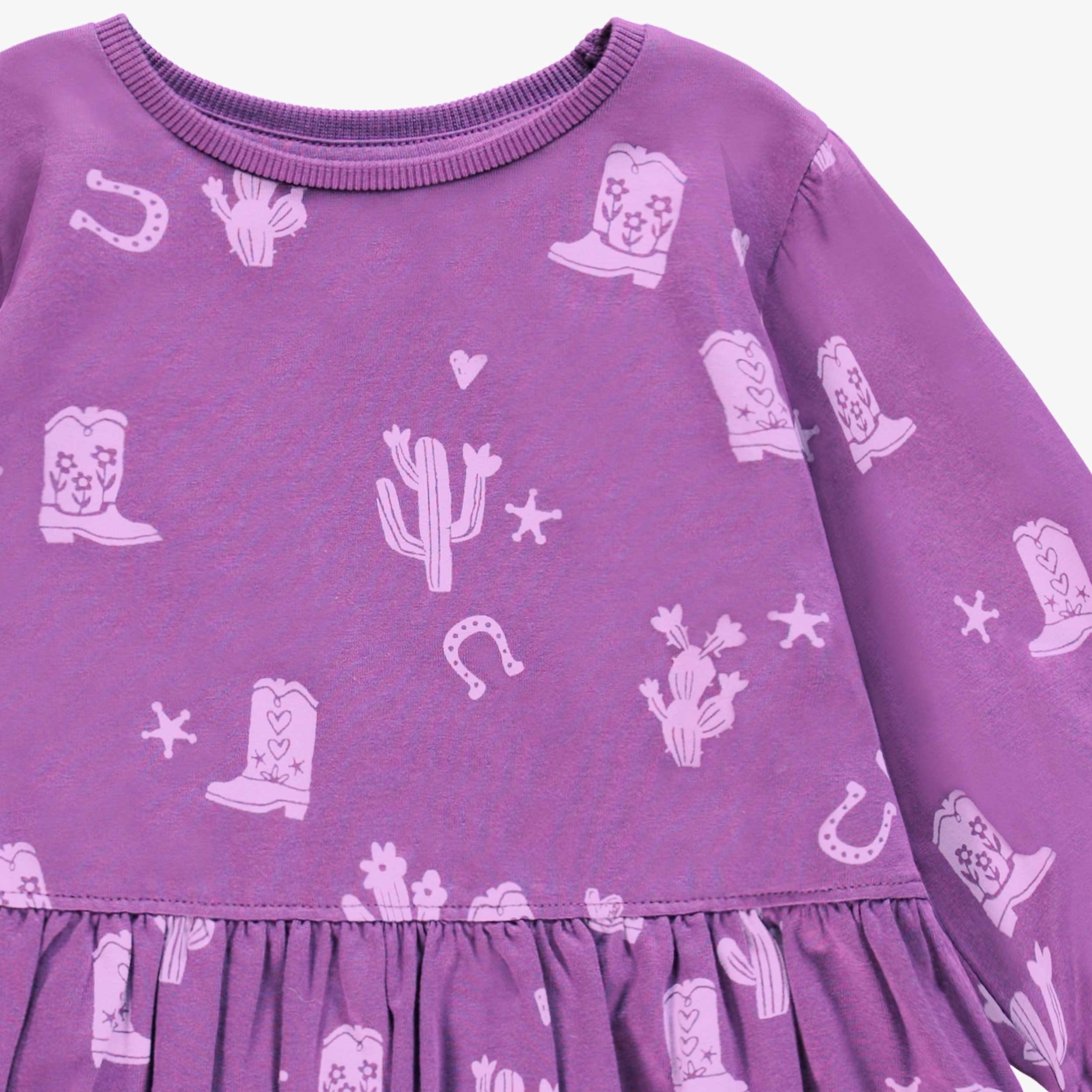 Robe mauve à motifs western, bébé - Image 6