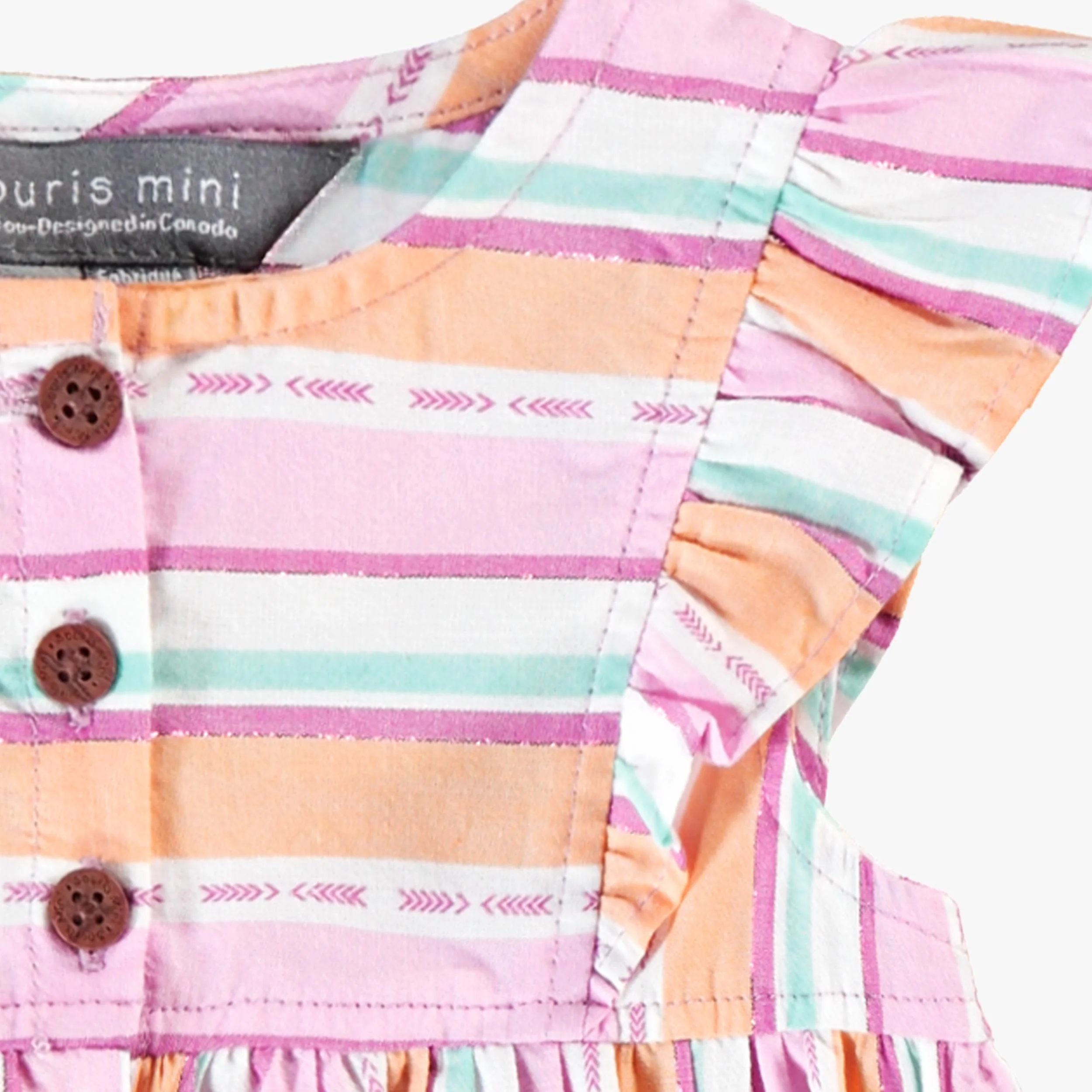 Robe à rayures colorées, bébé - Image 3
