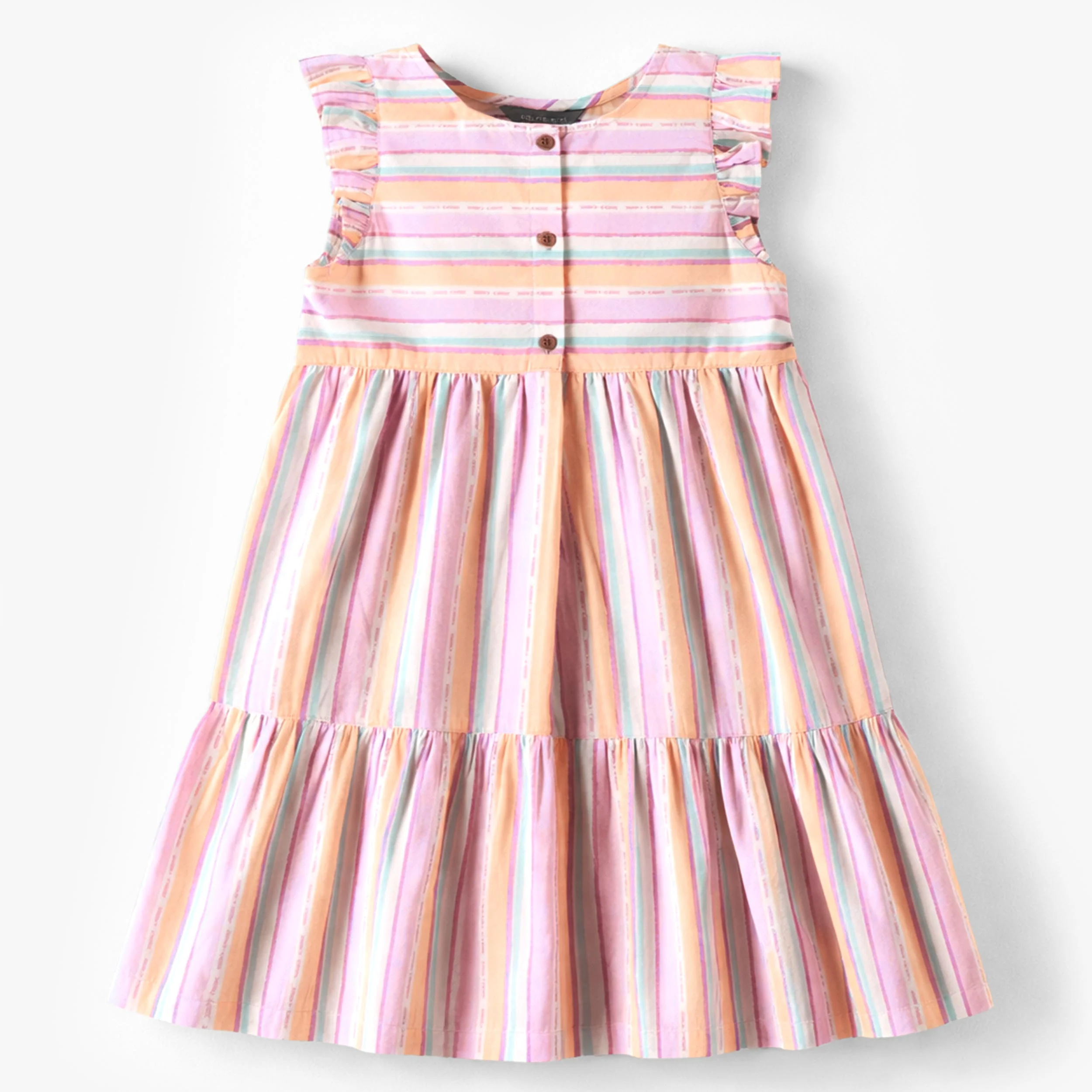 Robe à rayures colorées, enfant