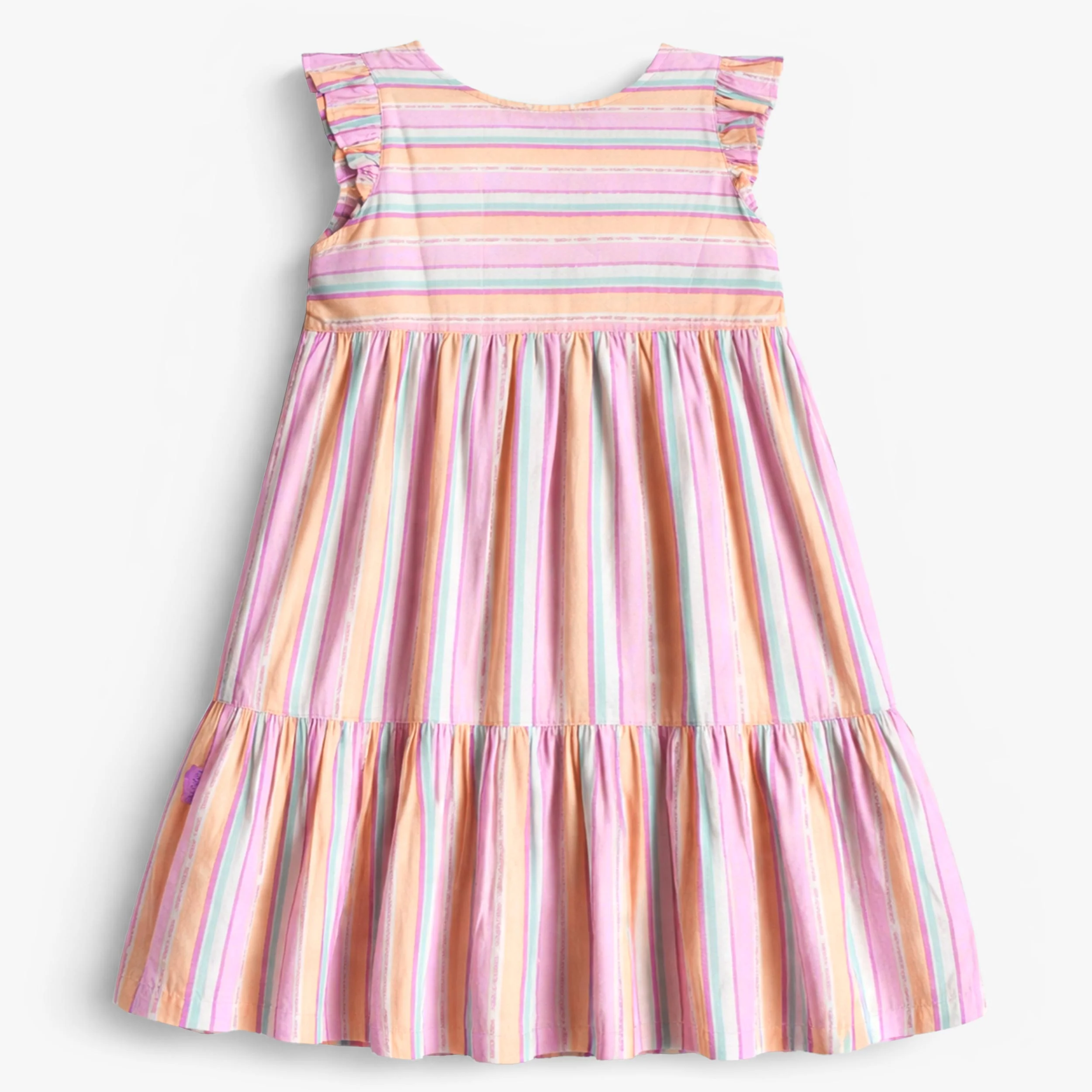 Robe à rayures colorées, enfant - Image 6