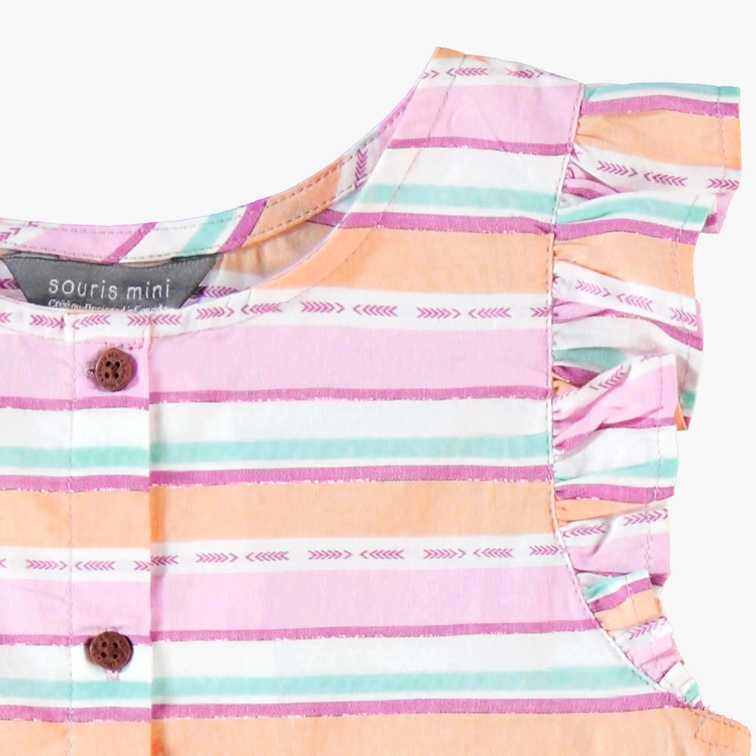 Robe à rayures colorées, enfant - Image 7