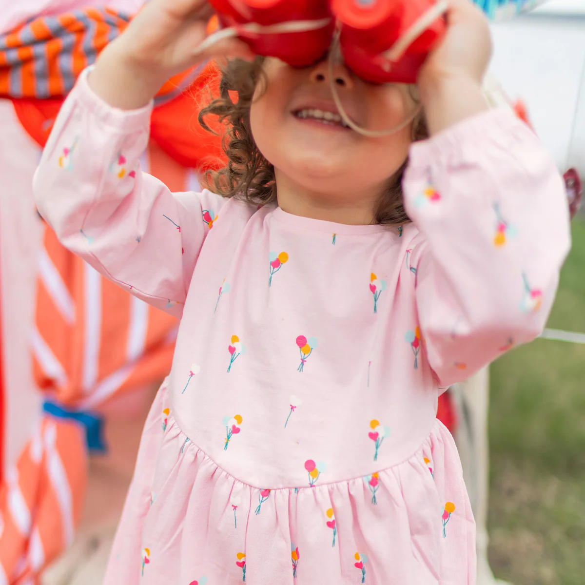 Robe rose à motifs de ballons, bébé - Image 3