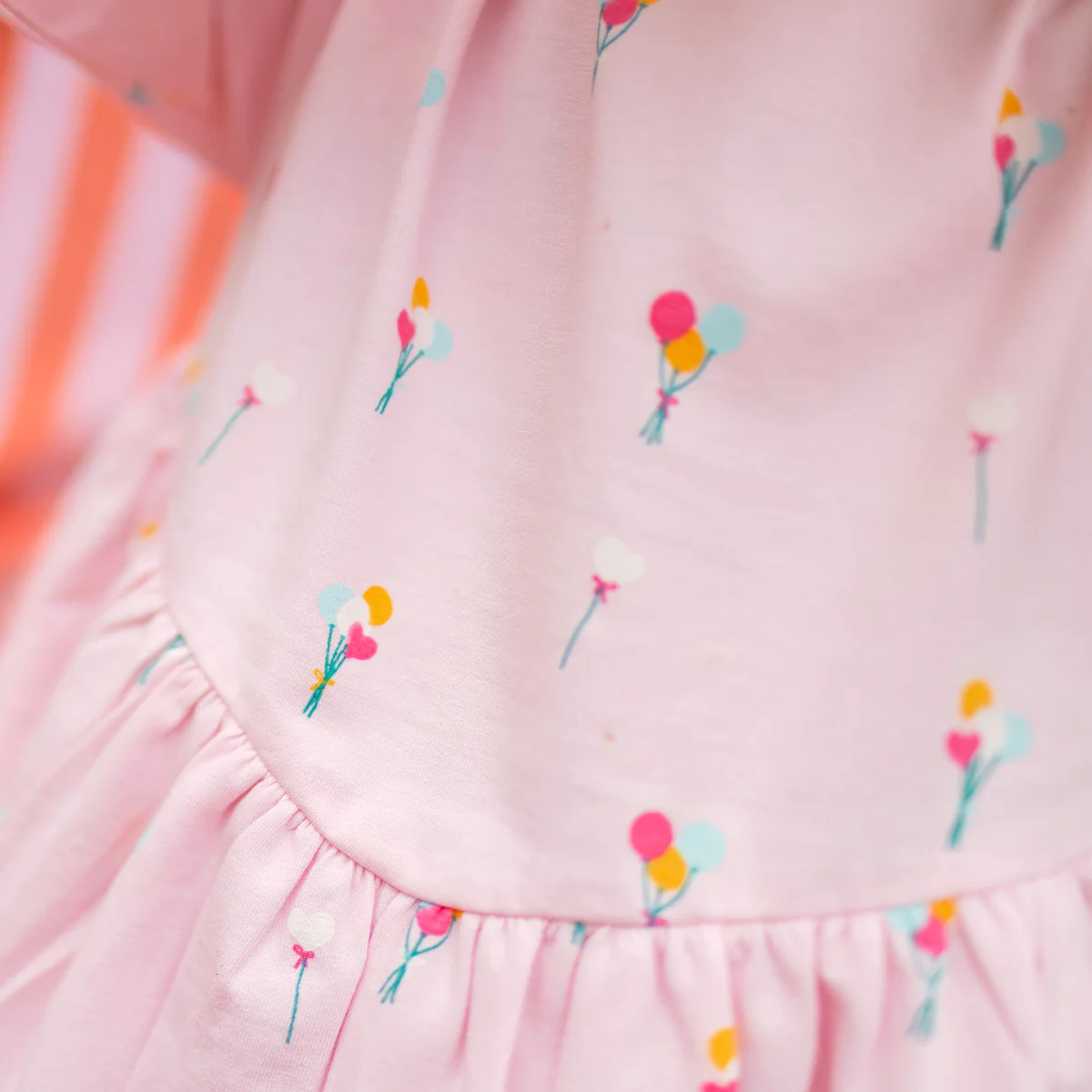 Robe rose à motifs de ballons, bébé - Image 4