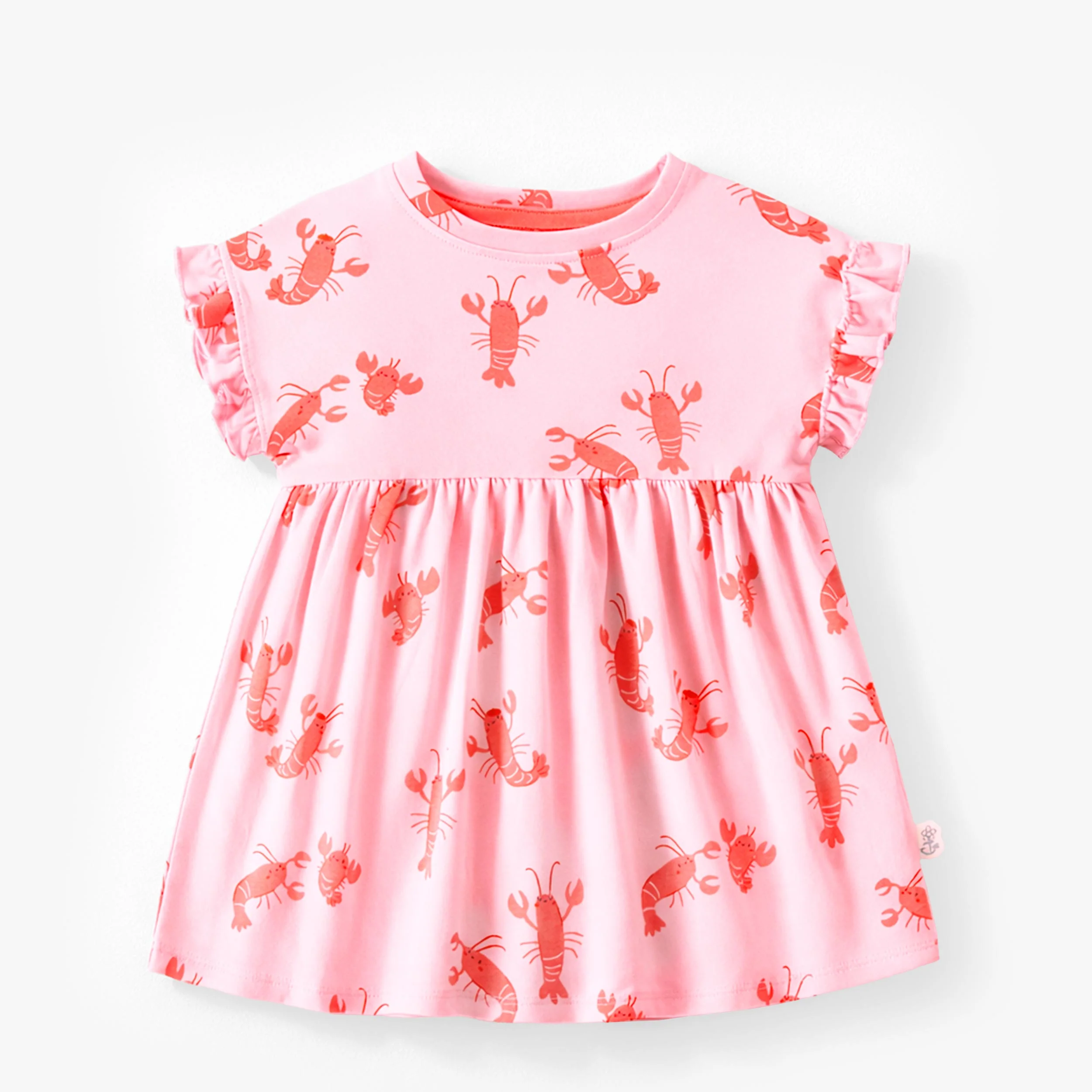 Robe rose à motifs de homards, bébé