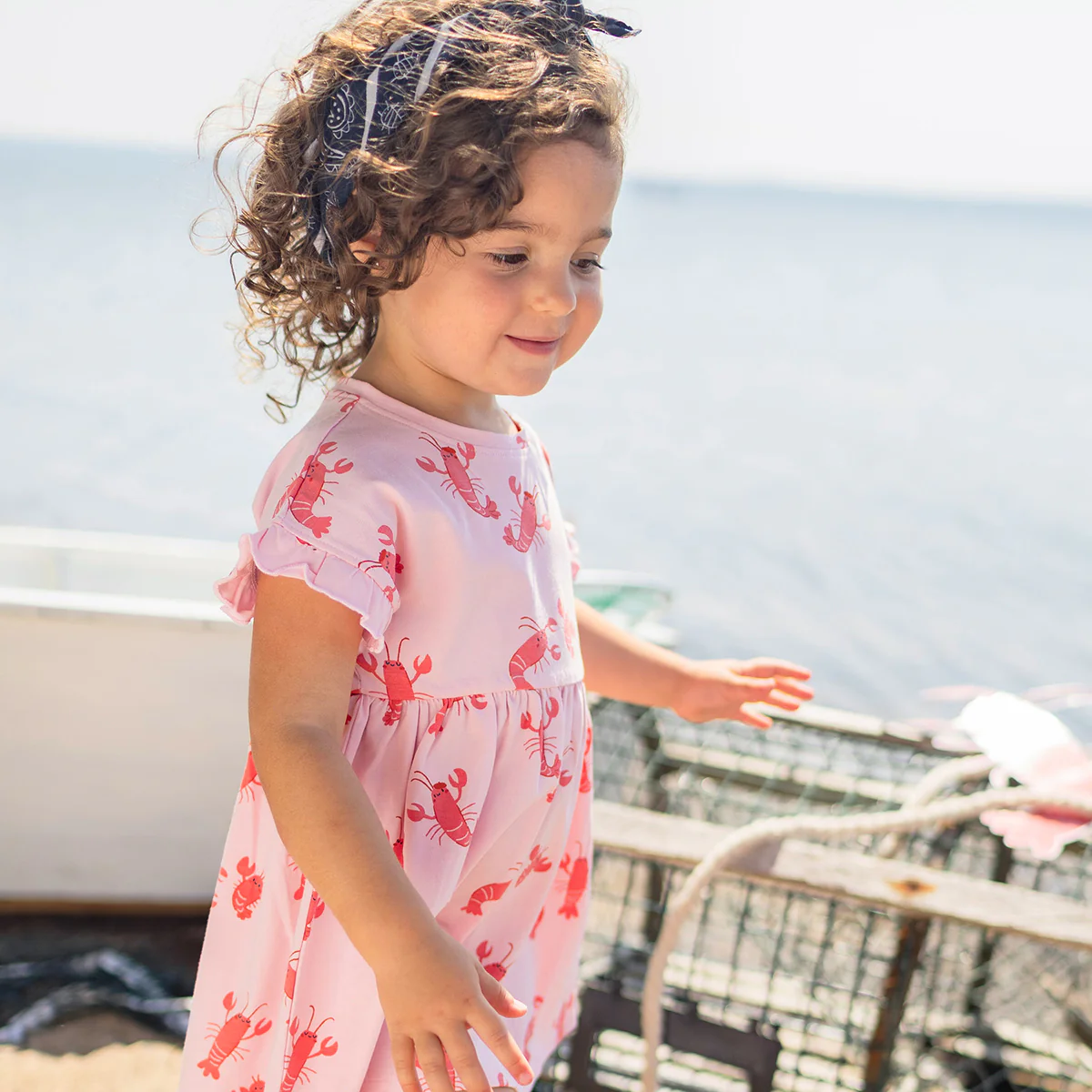 Robe rose à motifs de homards, bébé - Image 3