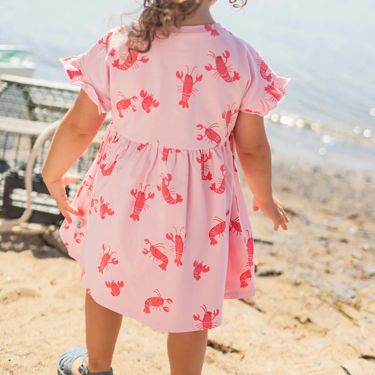 Robe rose à motifs de homards, bébé - Image 5