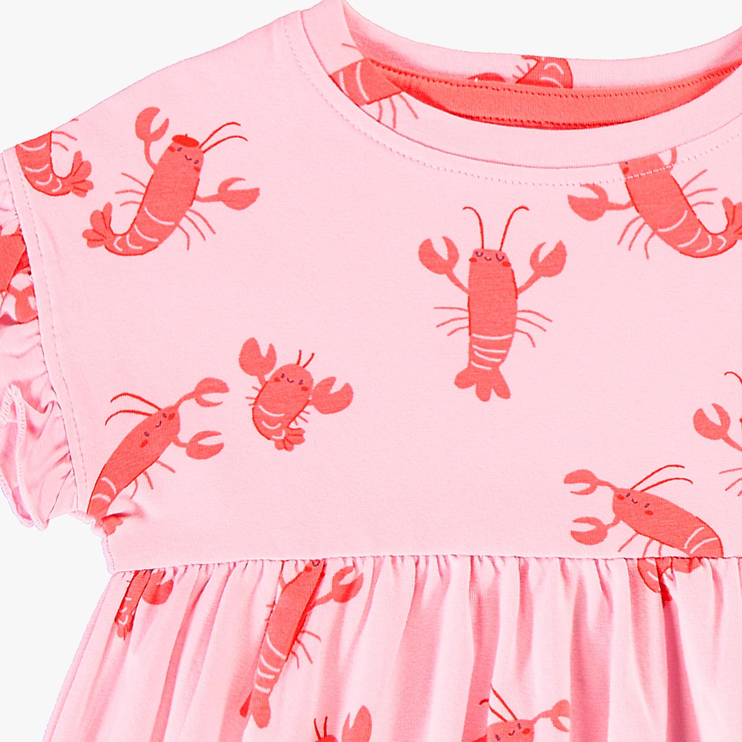 Robe rose à motifs de homards, bébé - Image 6