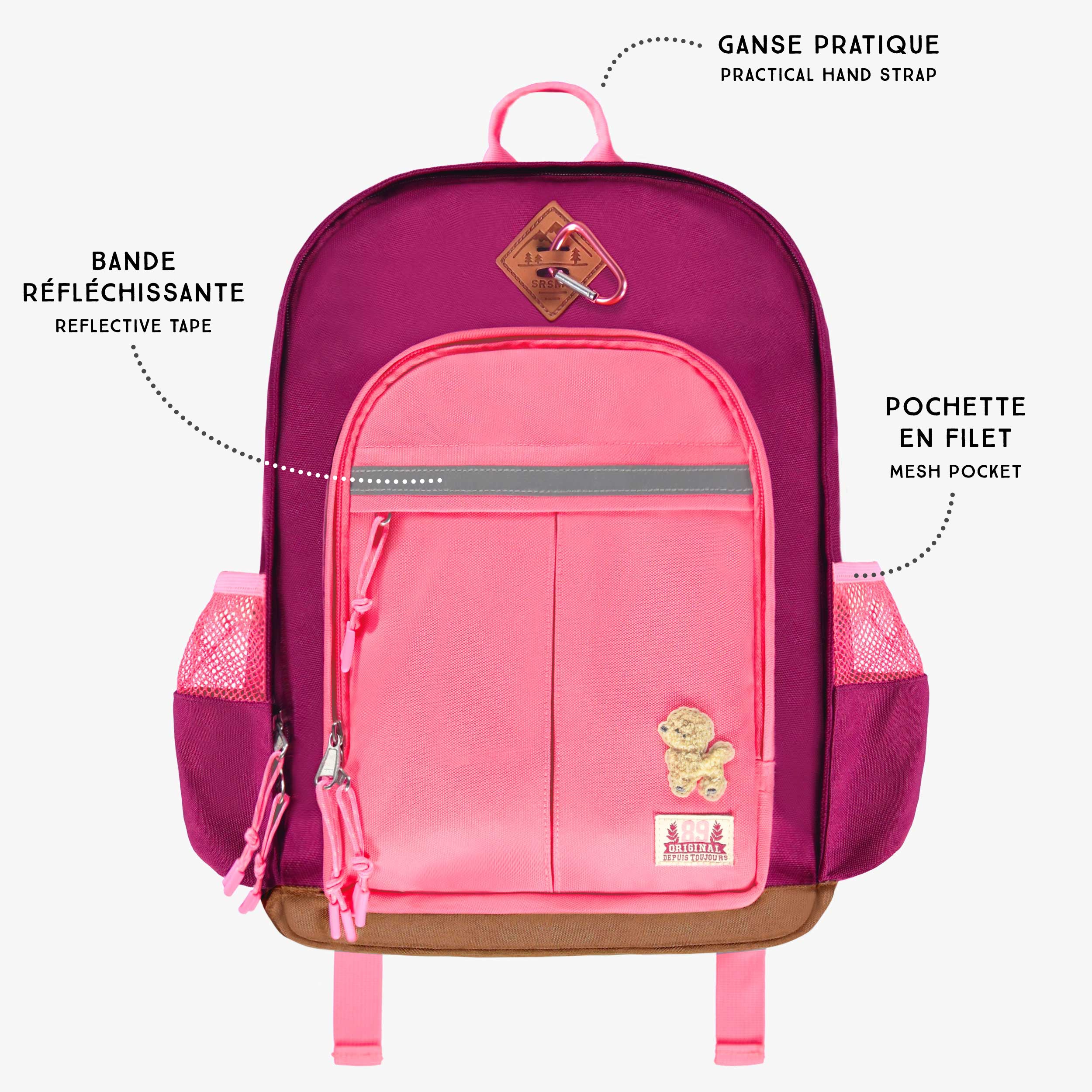Sac à dos rose, enfant - Image 7