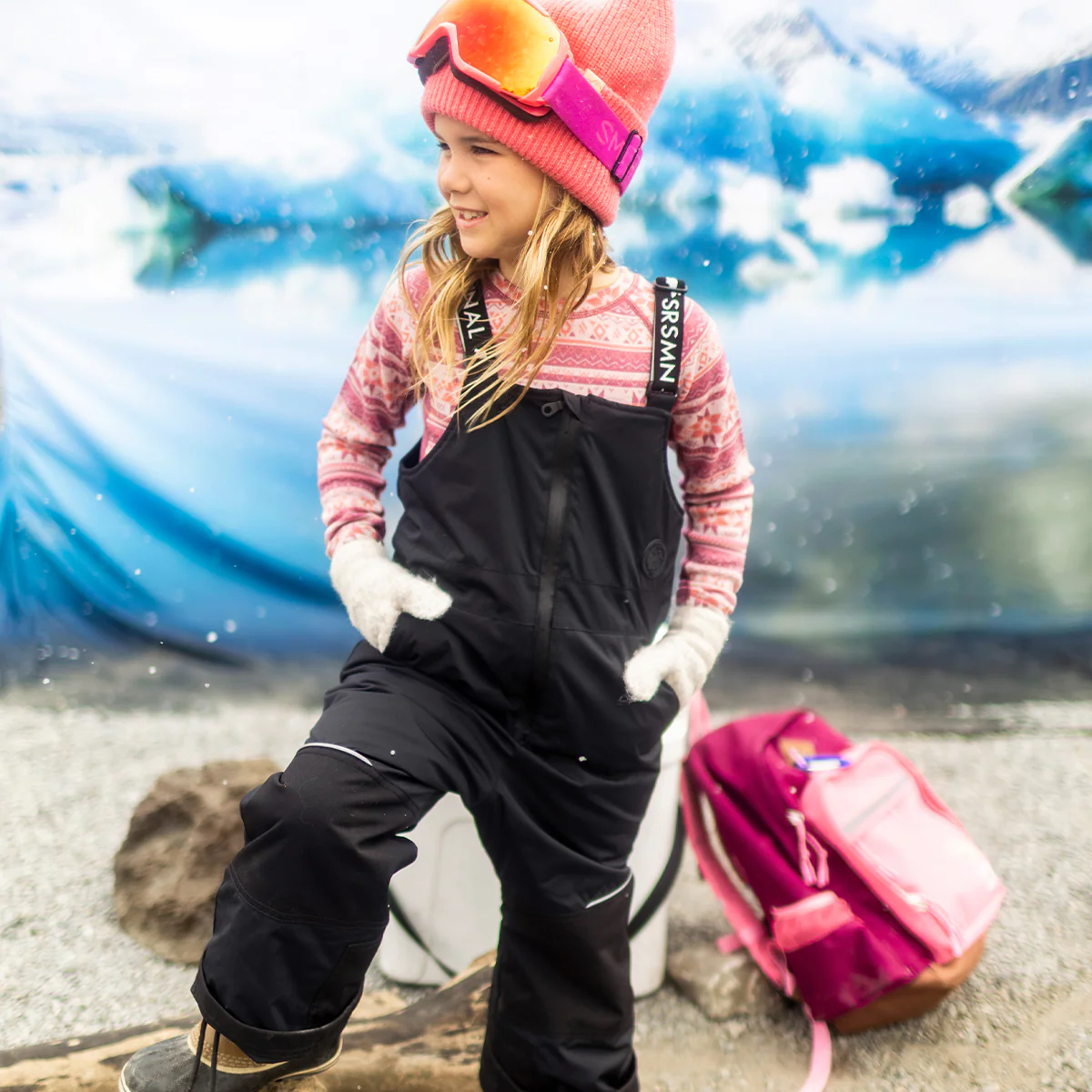 Salopette d’hiver noire, enfant - Image 2