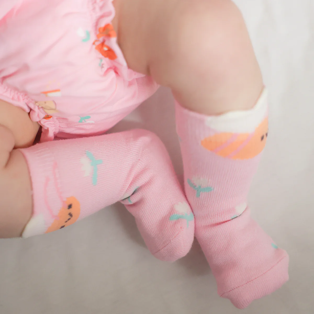 Short bouffant rose à motifs, naissance - Image 4