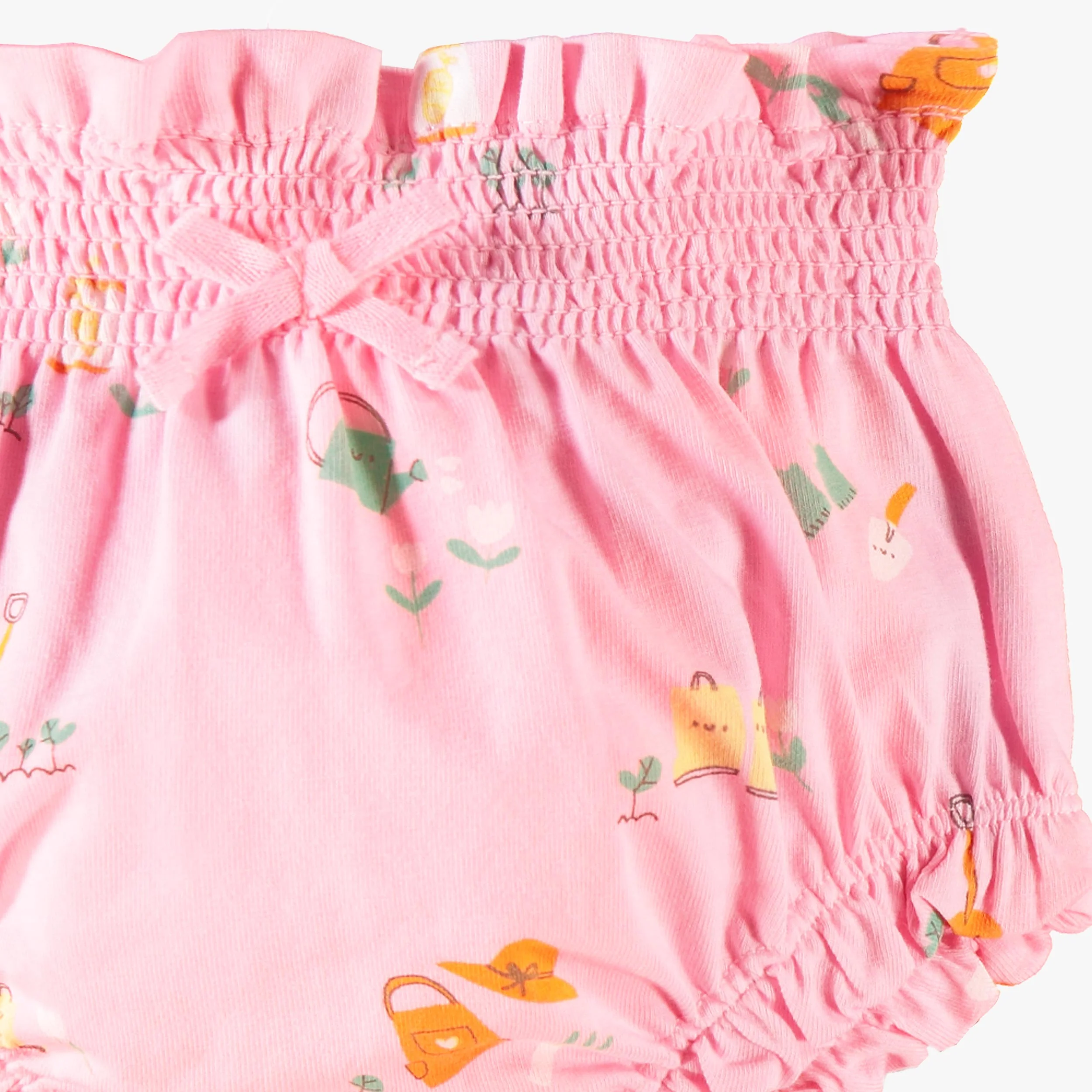 Short bouffant rose à motifs, naissance - Image 5