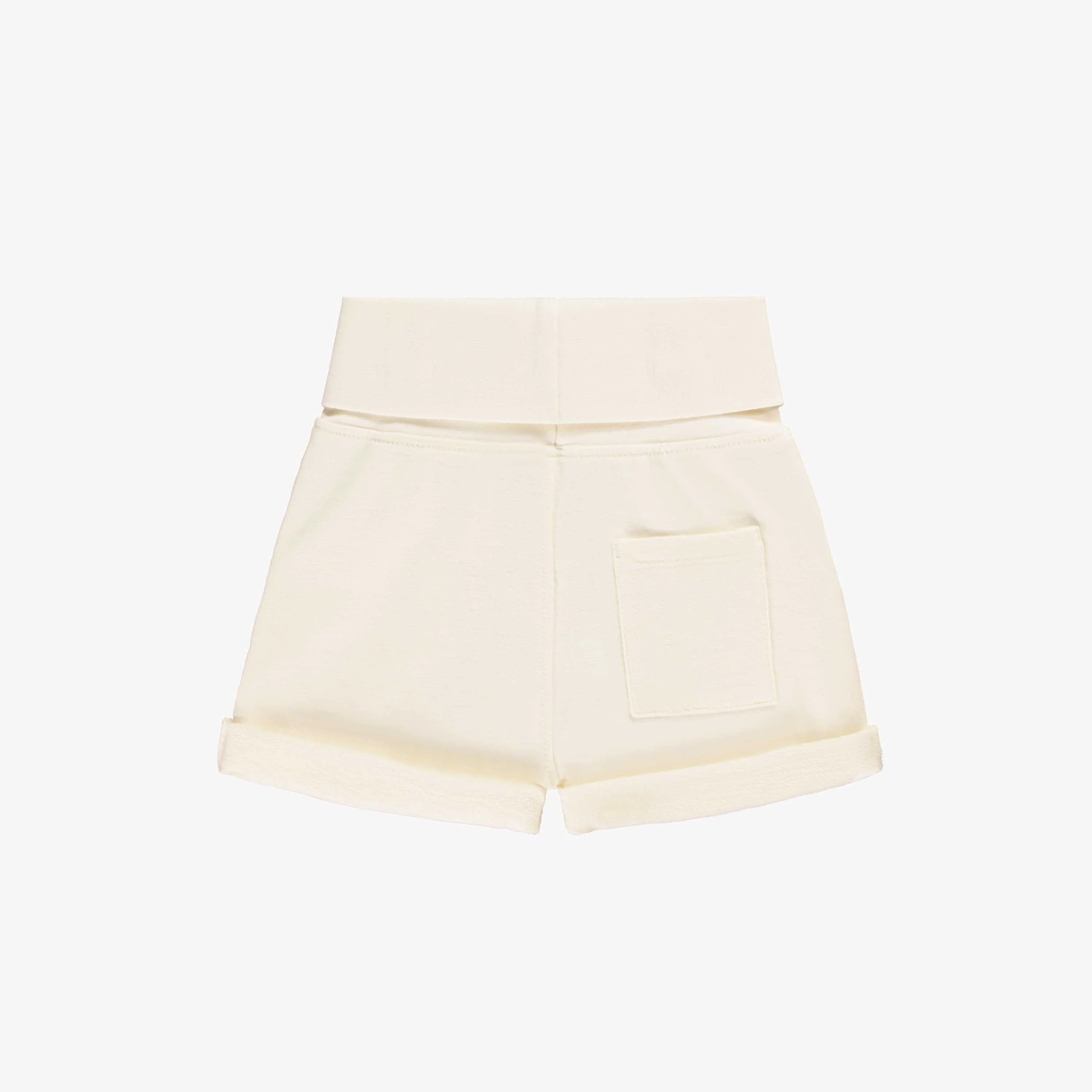 Short crème en doux coton français, naissance - Image 2