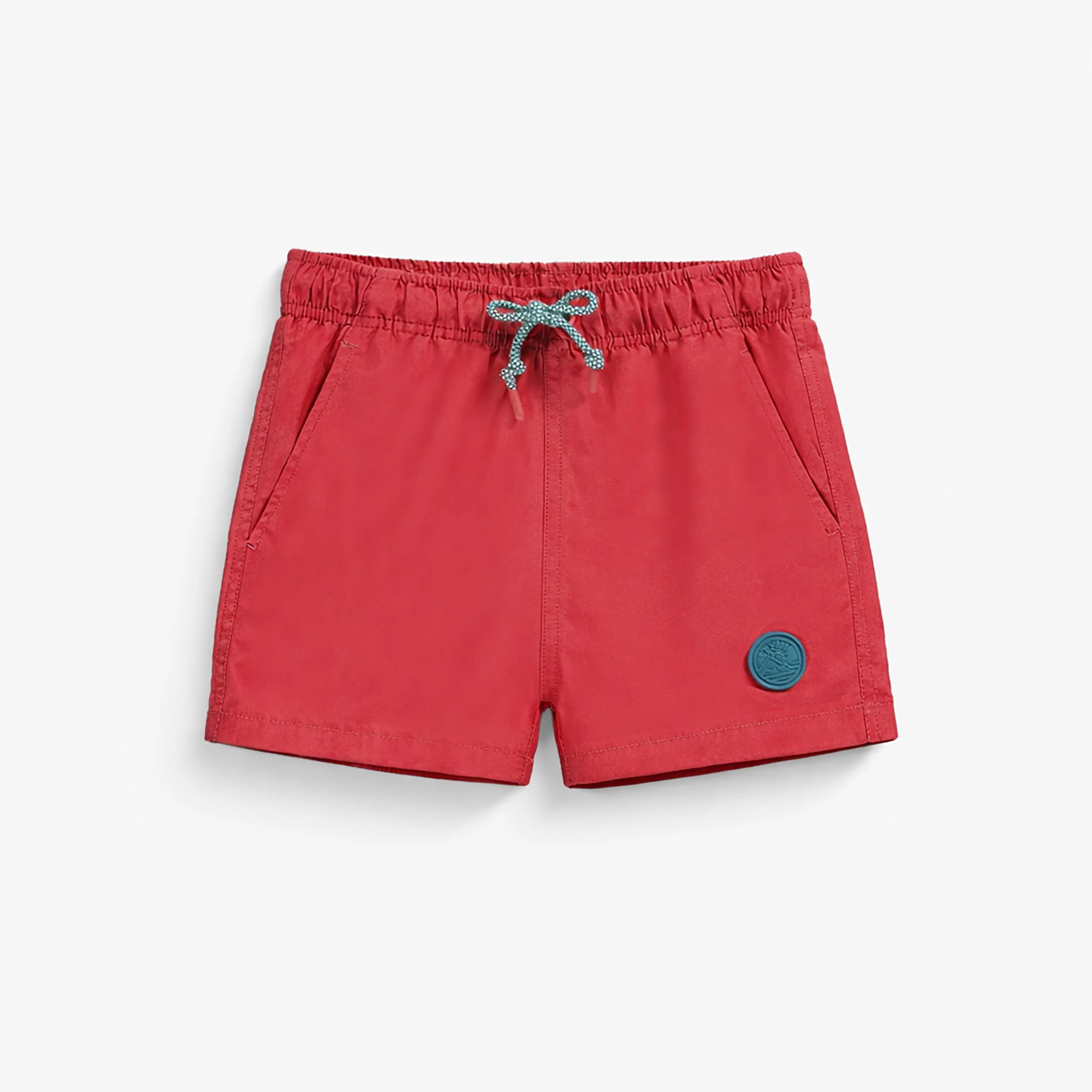 Short de bain rouge, enfant