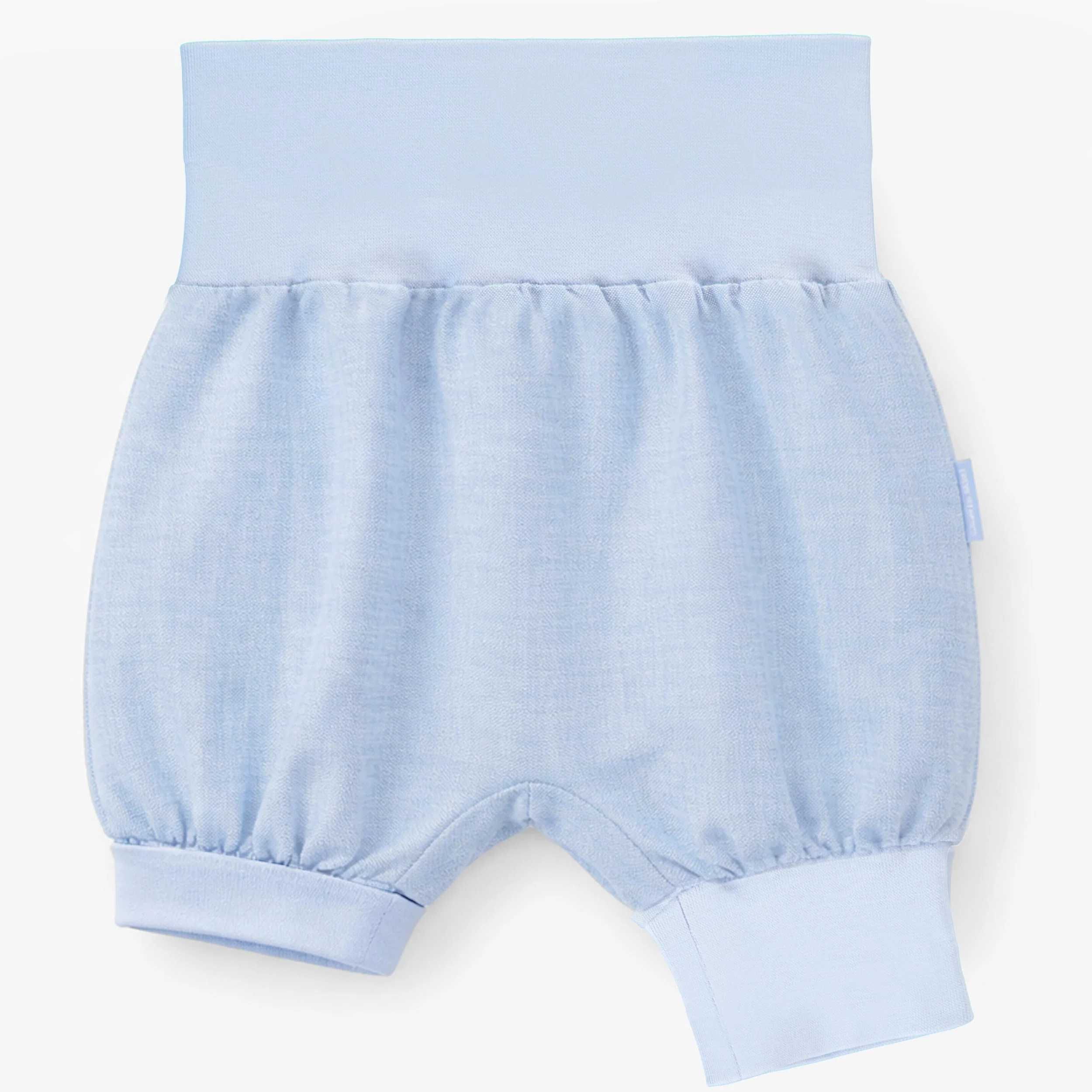Short évolutif bleu en chambray, bébé - Image 4