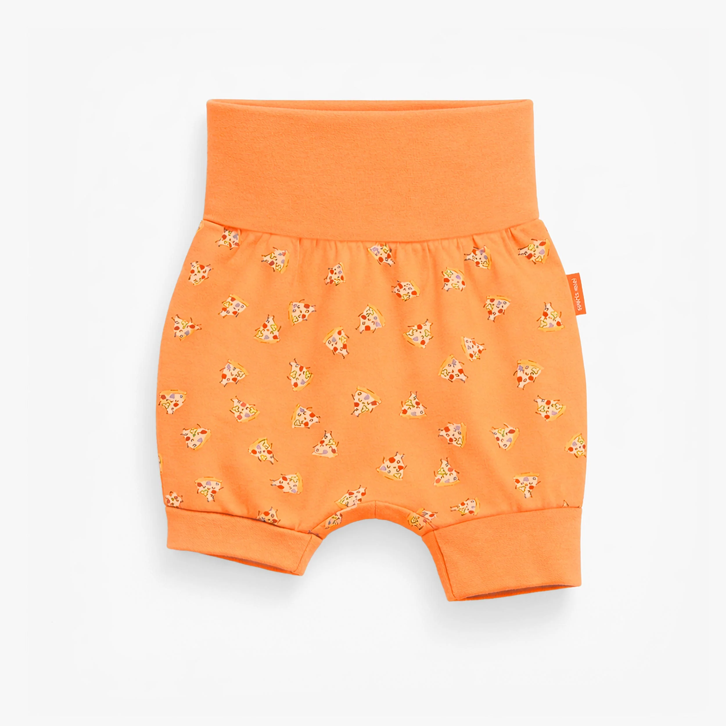 Short évolutif orange à motifs de pizzas, bébé - Image 3