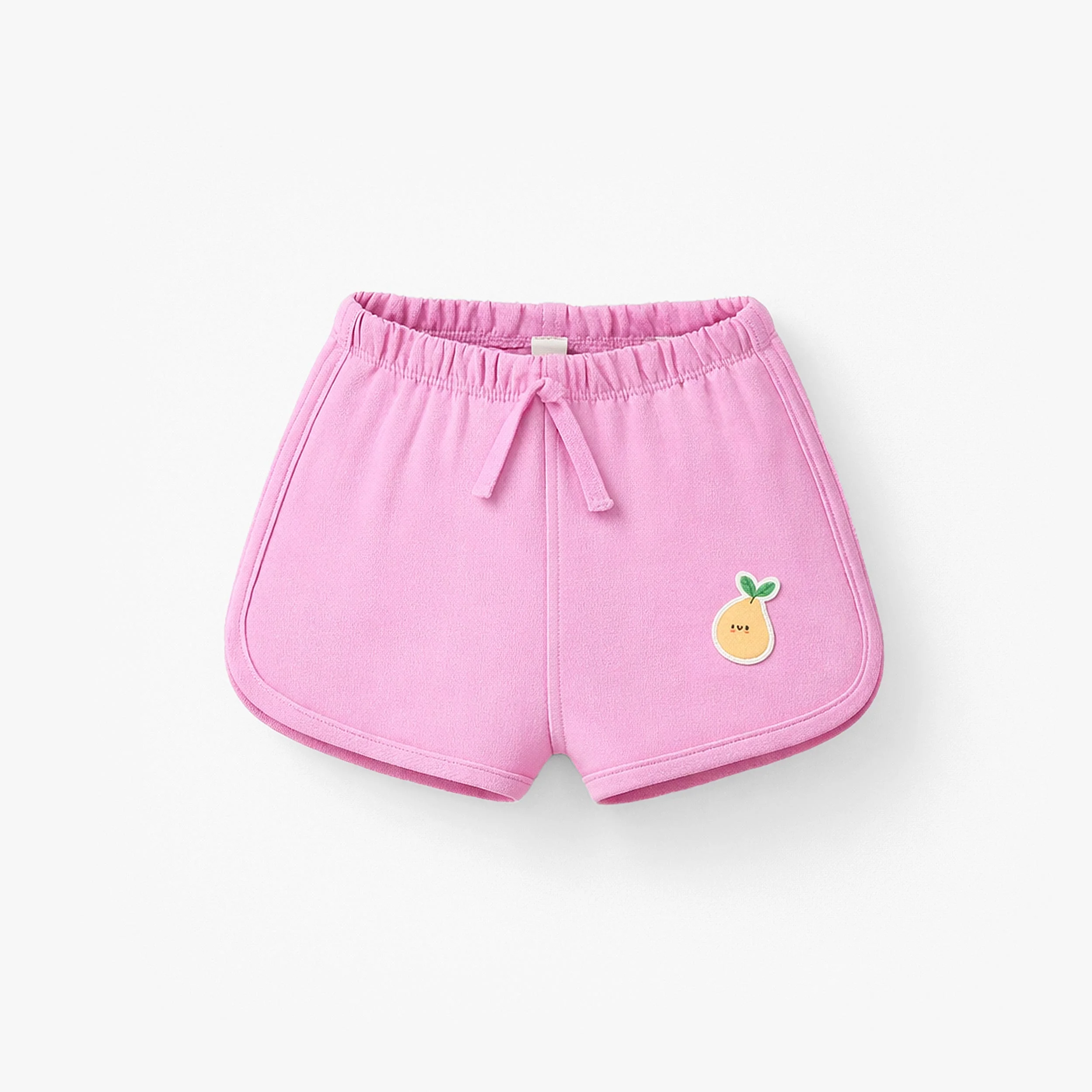 Short mauve en coton français, naissance