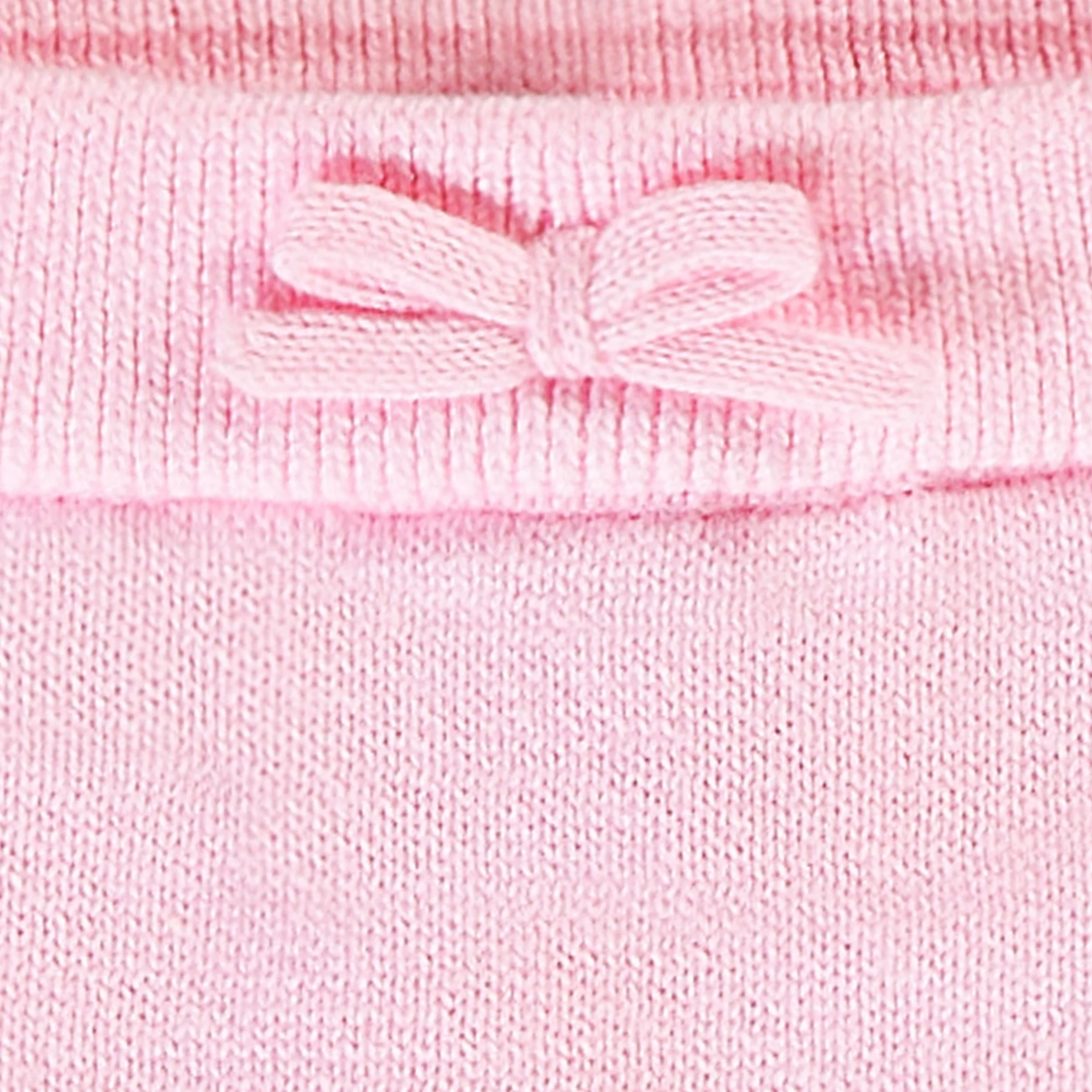 Short rose en tricot à motif pointelle, naissance - Image 3