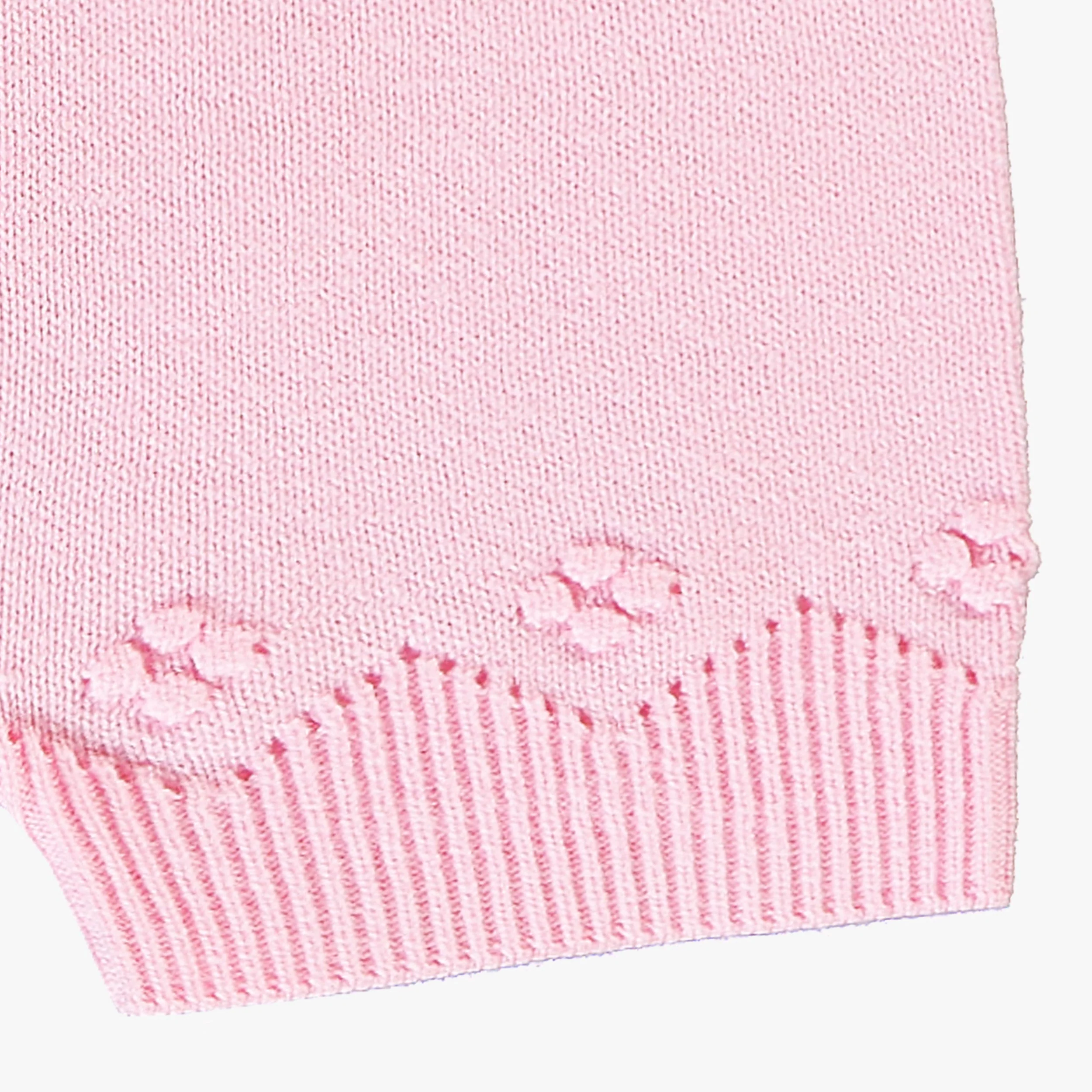 Short rose en tricot à motif pointelle, naissance - Image 6
