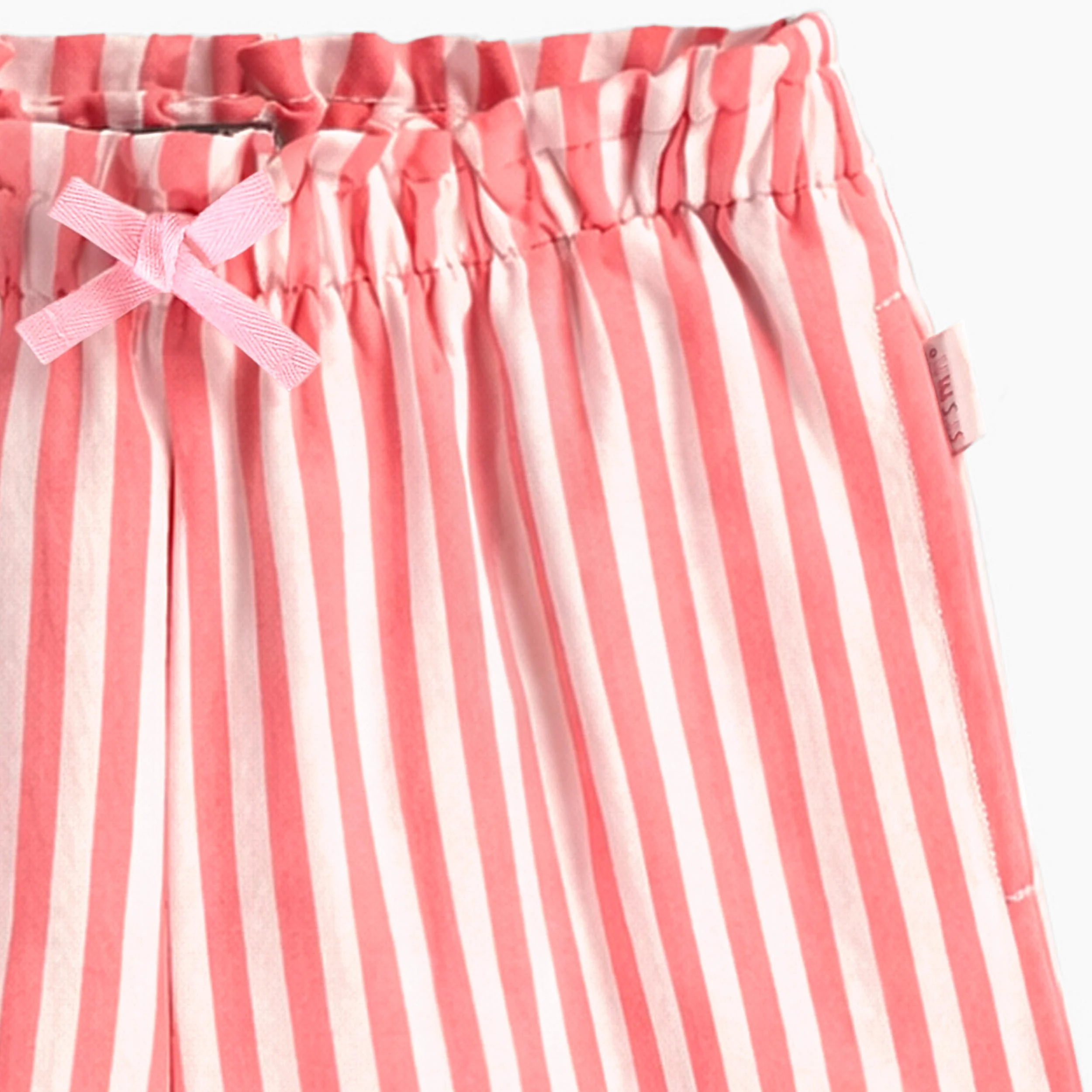 Short rose et crème à rayures, enfant - Image 5
