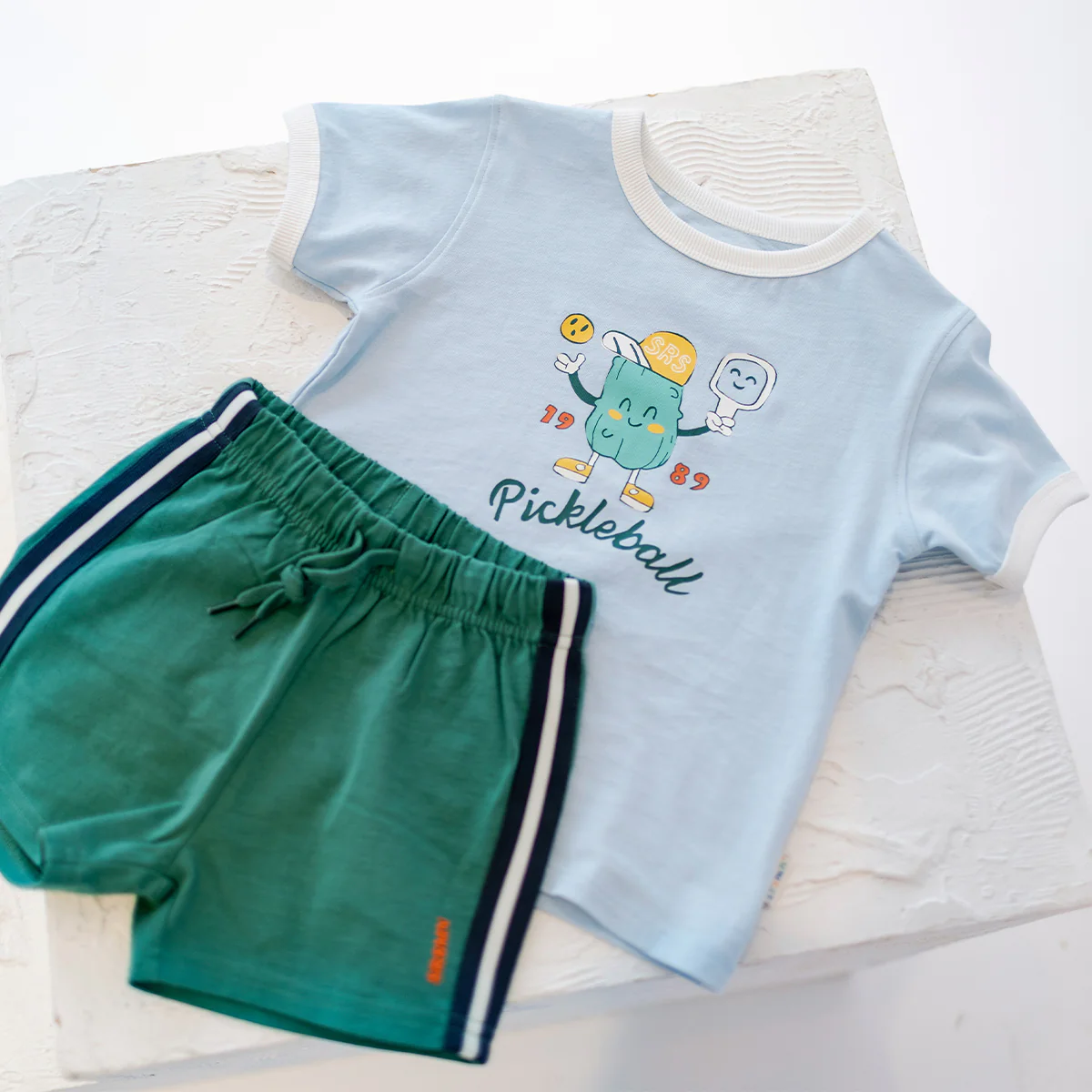 Short vert en jersey, bébé - Image 3