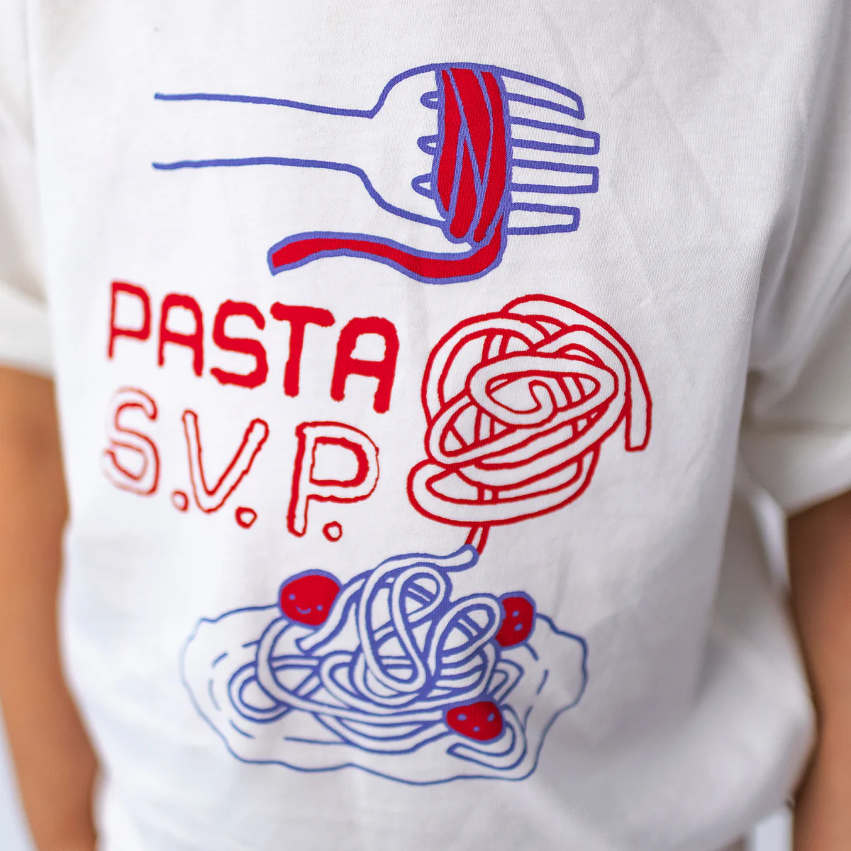 T-shirt blanc avec illustration, enfant - Image 5