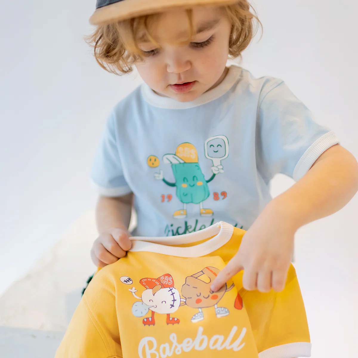 T-shirt bleu avec illustration, bébé - Image 4
