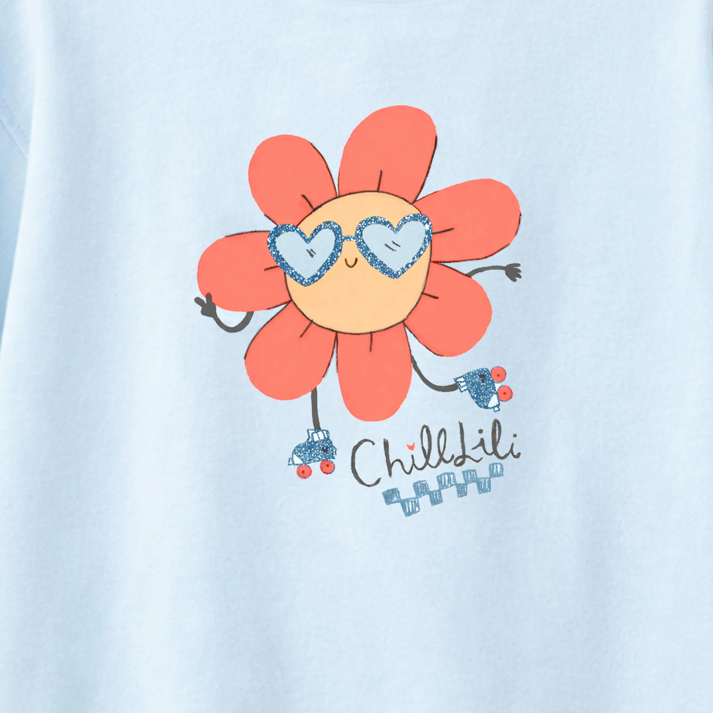 T-shirt bleu avec illustration, enfant - Image 2