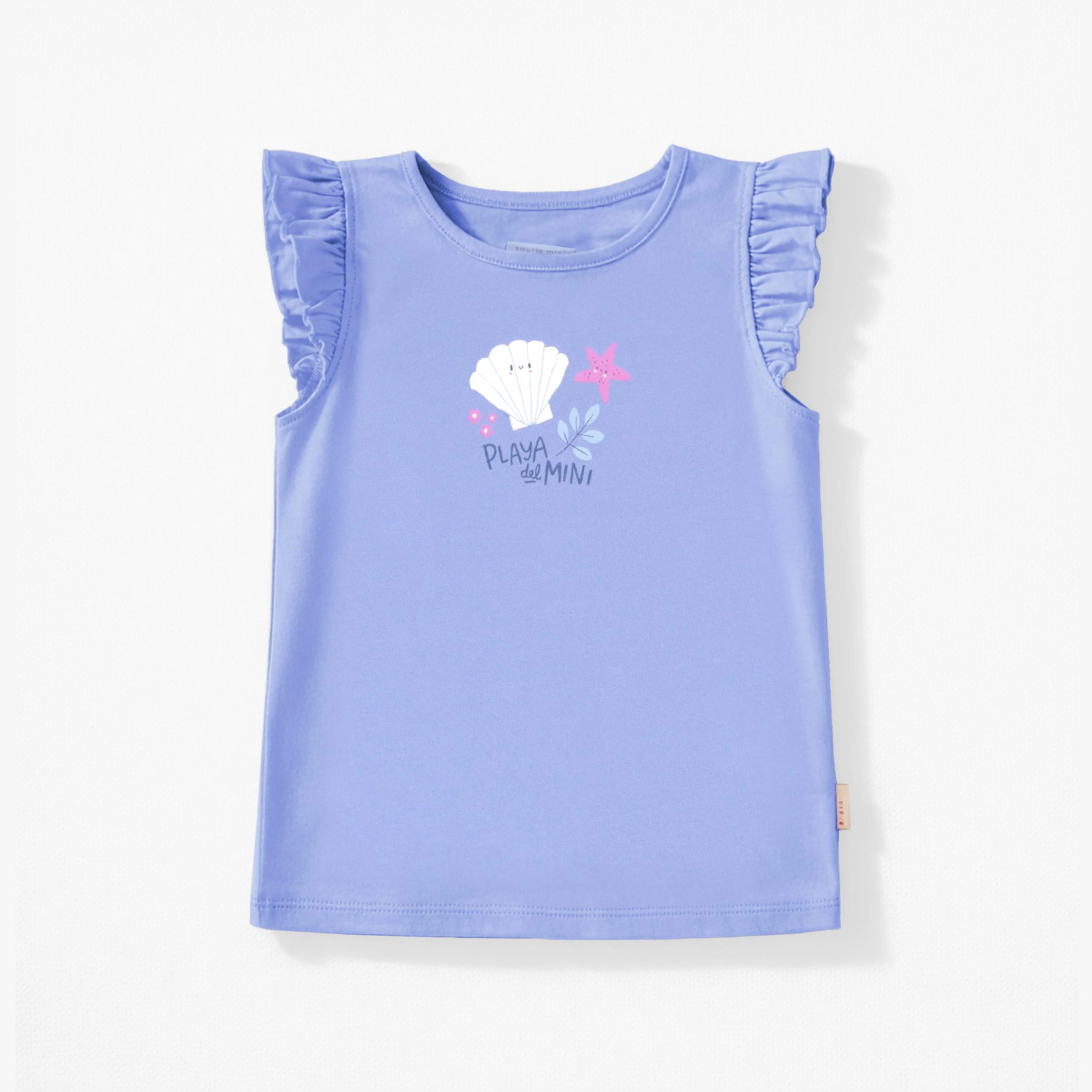 T-shirt bleu avec illustration, enfant