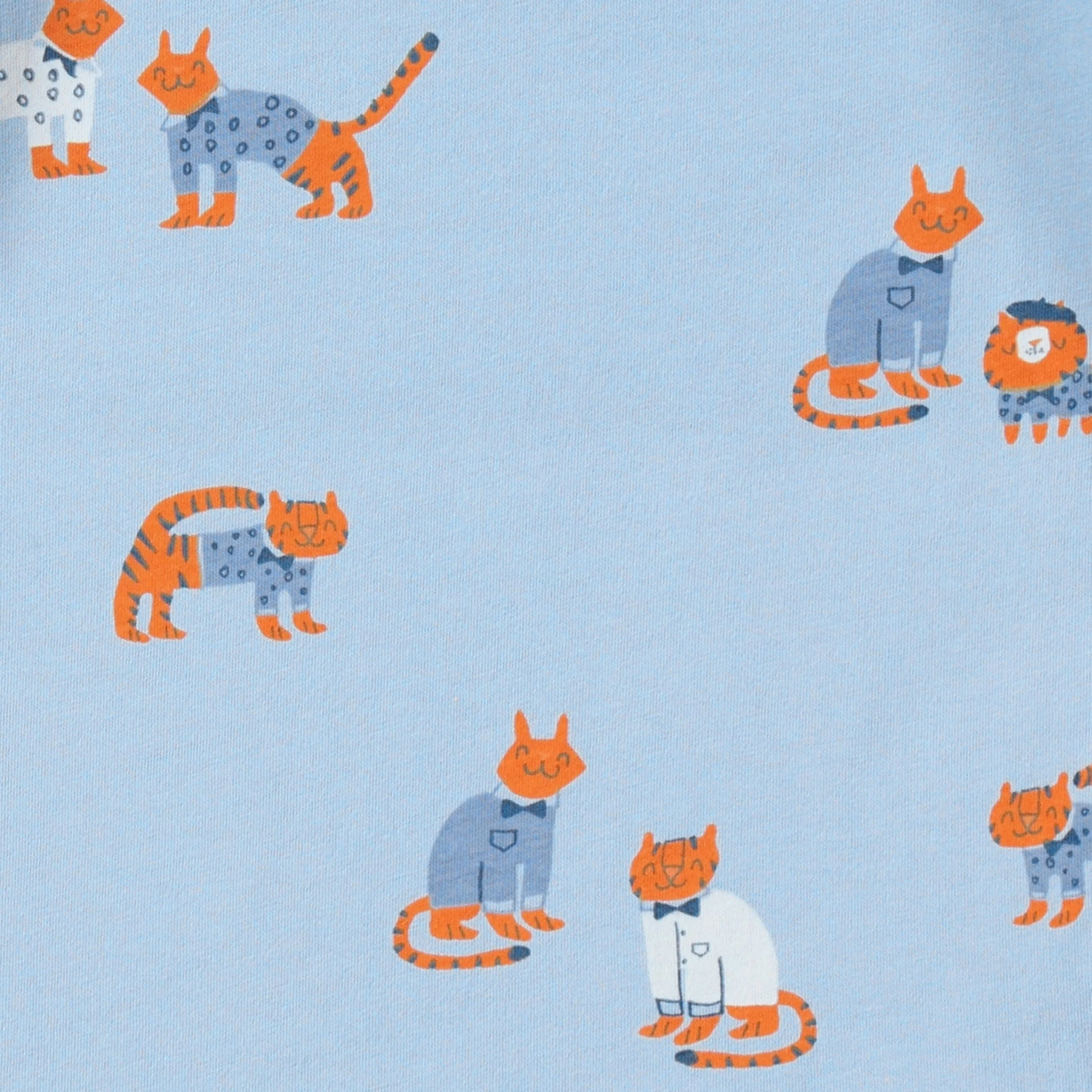 T-shirt bleu à motifs de tigres, bébé - Image 2