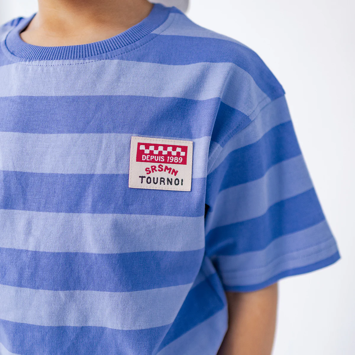 T-shirt bleu à rayures, enfant - Image 6