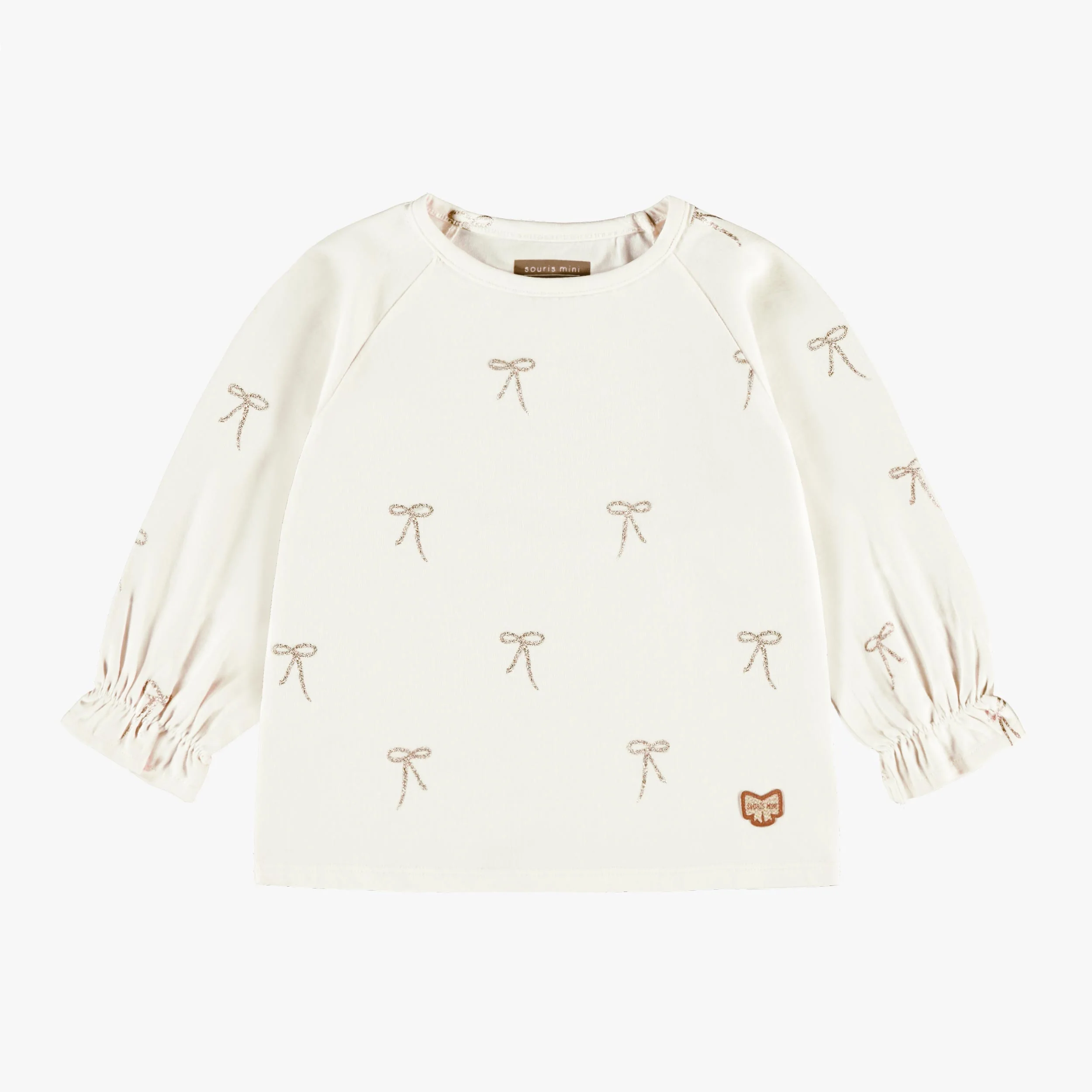 T-shirt crème à motifs, bébé