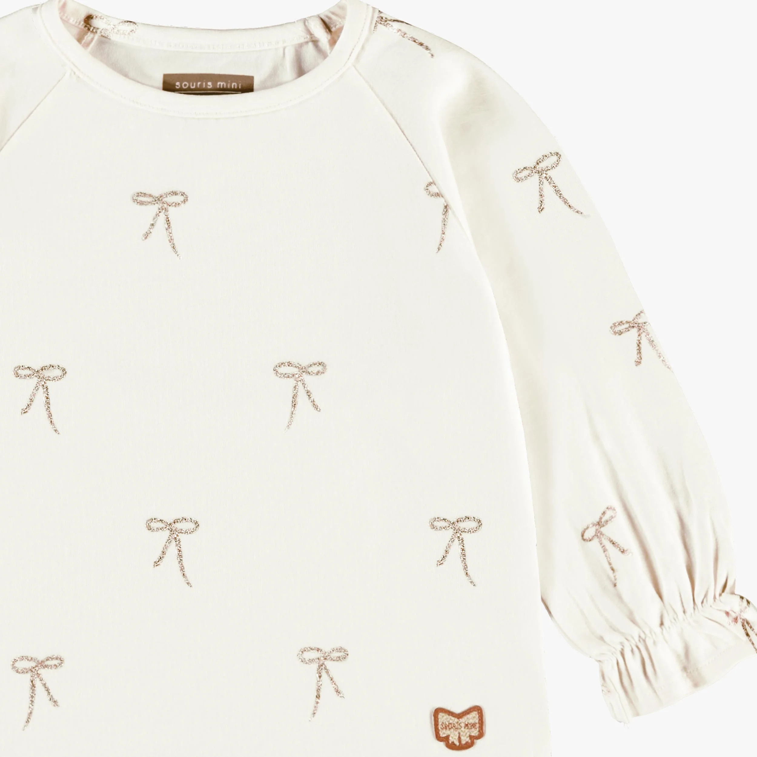 T-shirt crème à motifs, bébé - Image 4