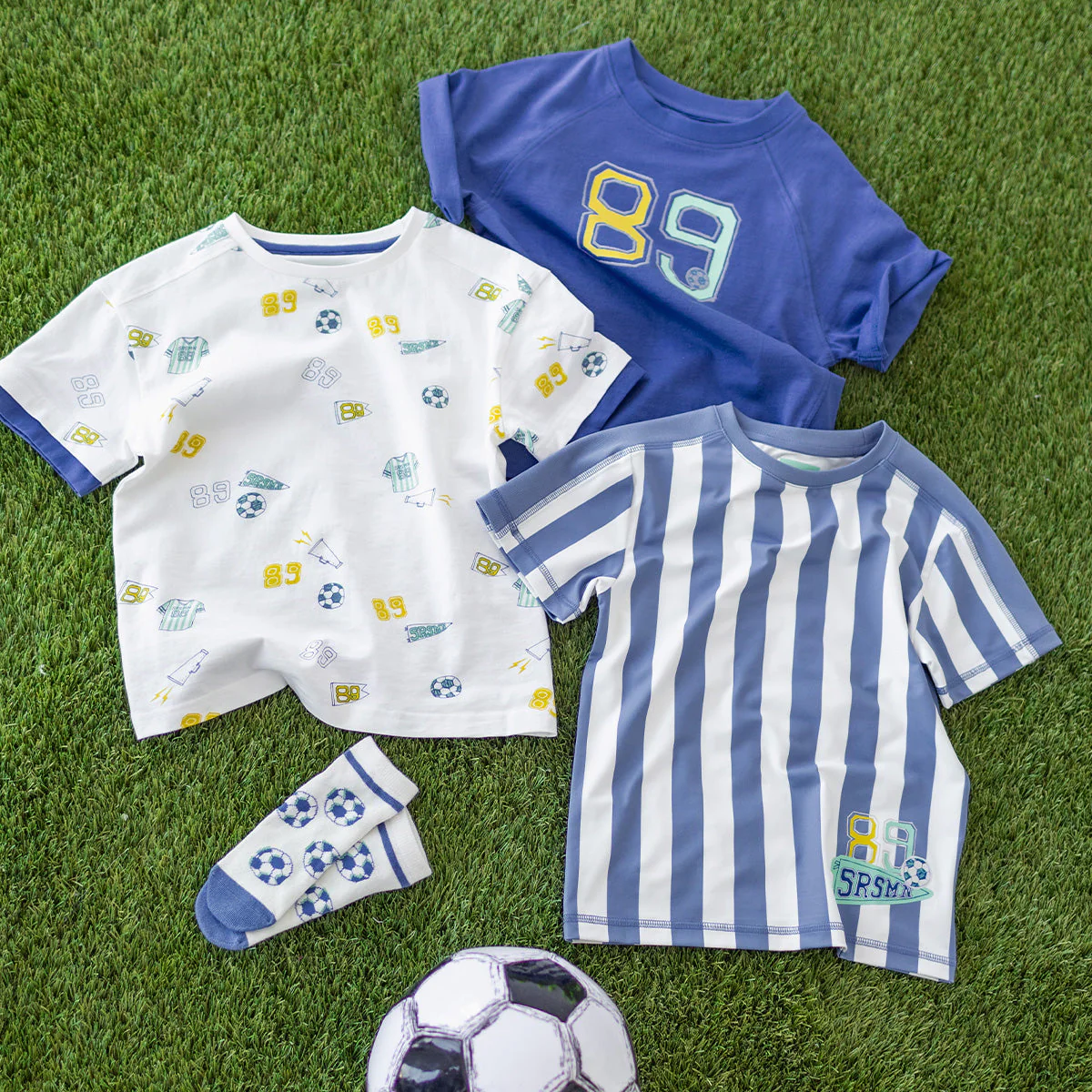 T-shirt crème à motifs, enfant - Image 3
