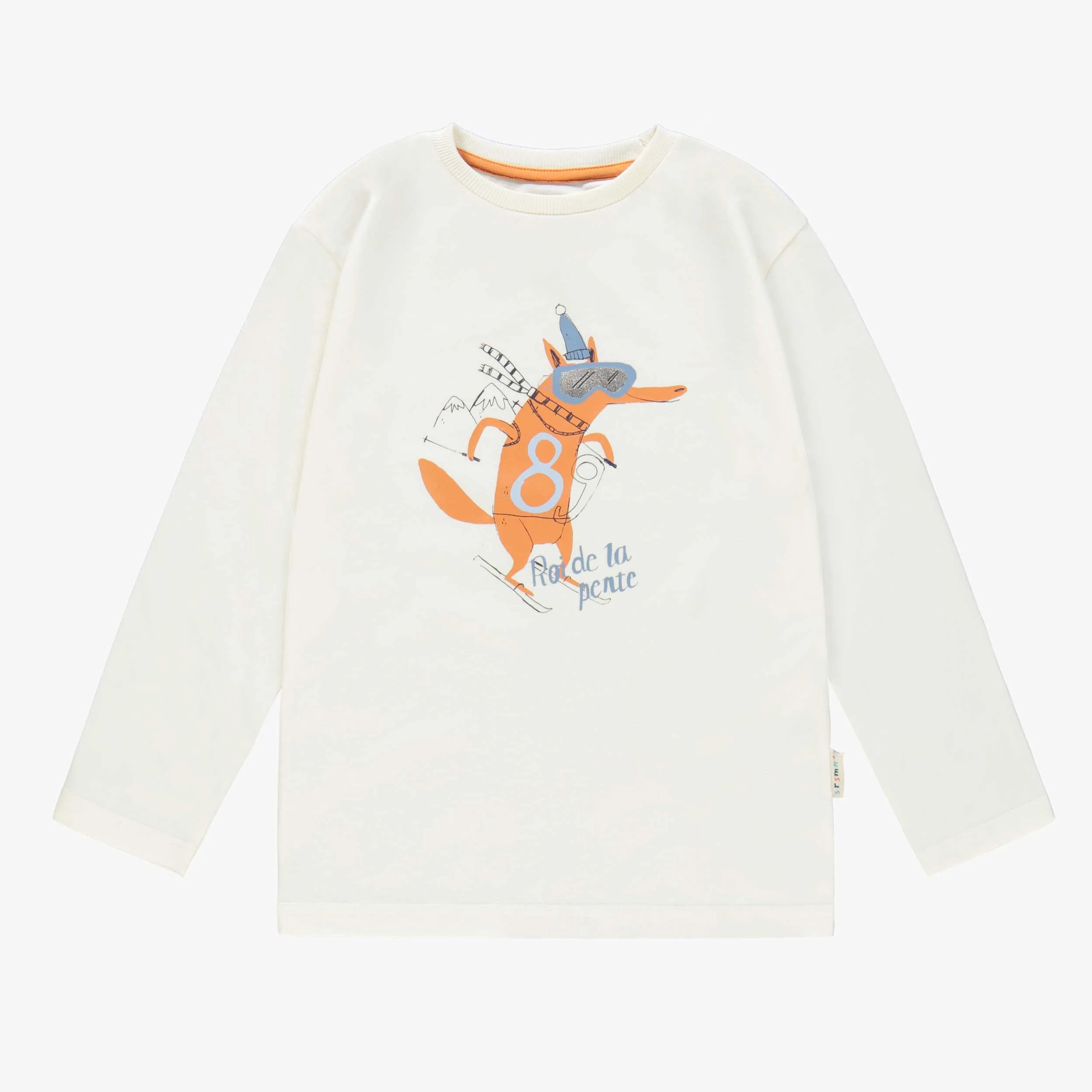 T-shirt crème avec illustration, enfant