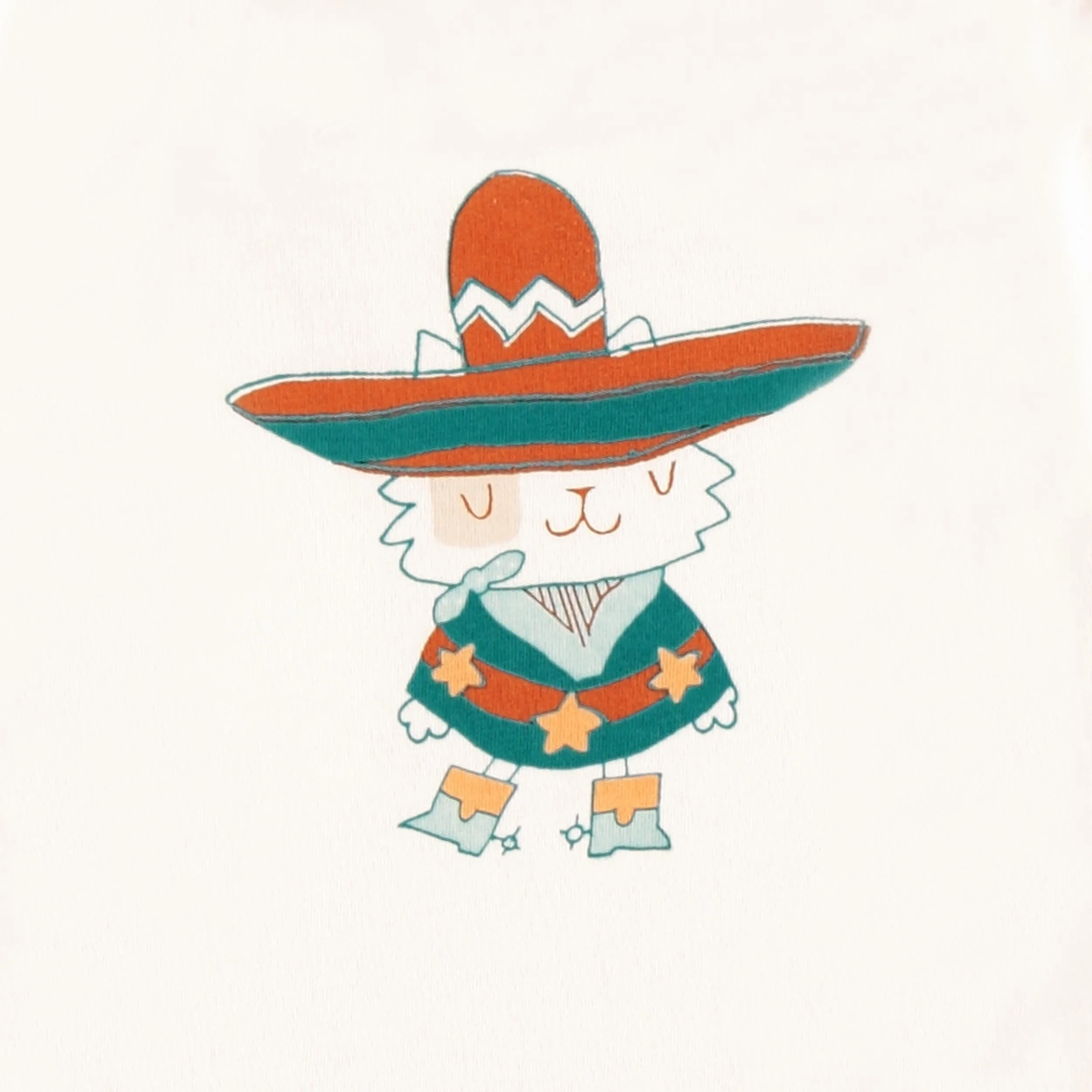 T-shirt crème avec illustration au dos, bébé - Image 3