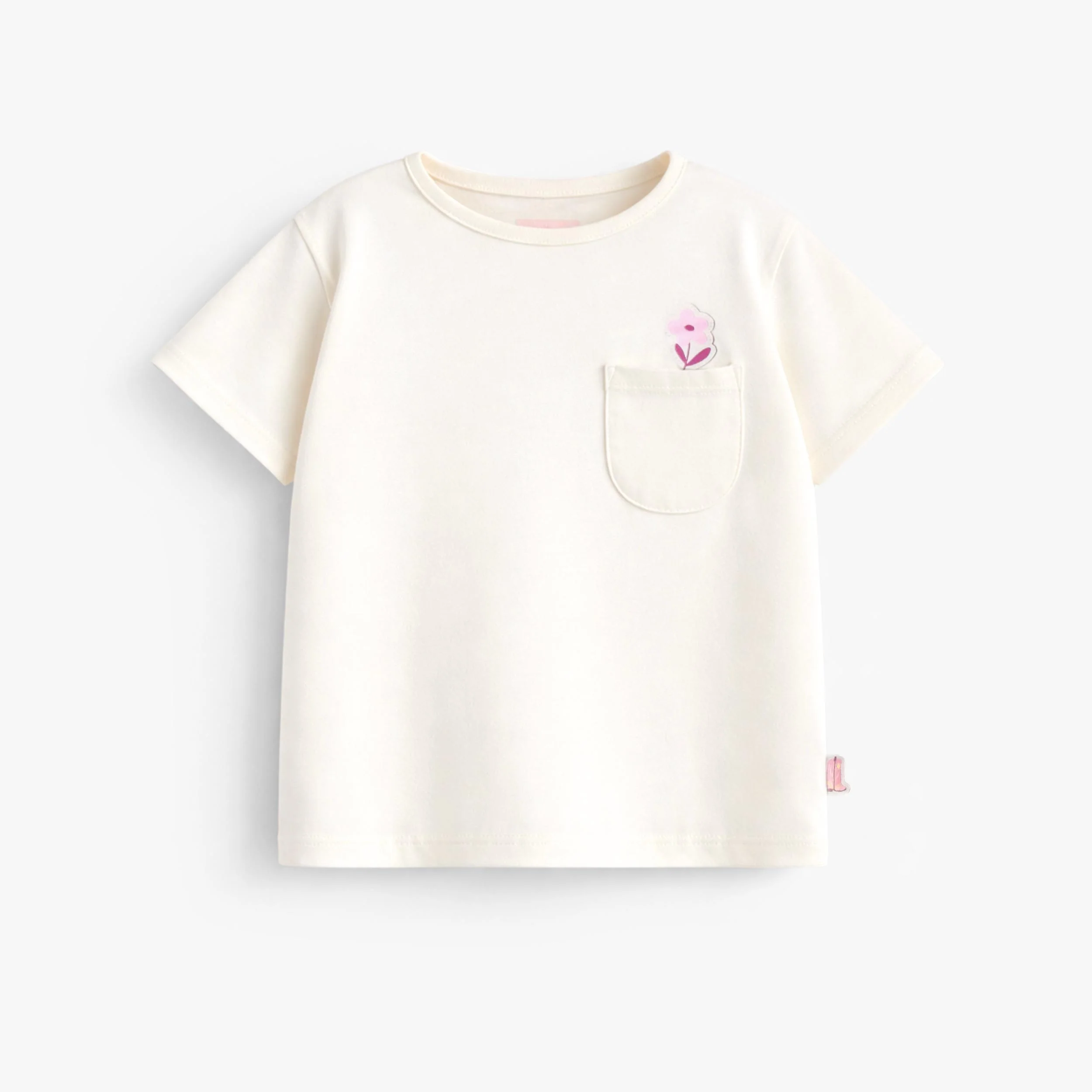 T-shirt crème avec illustration au dos, enfant